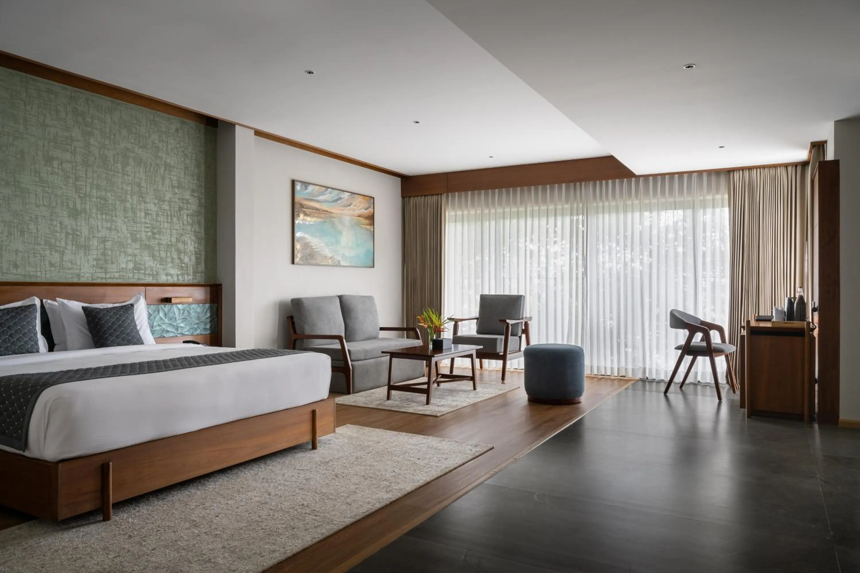 Bed in Sterling Lontano Waterfront Wayanad