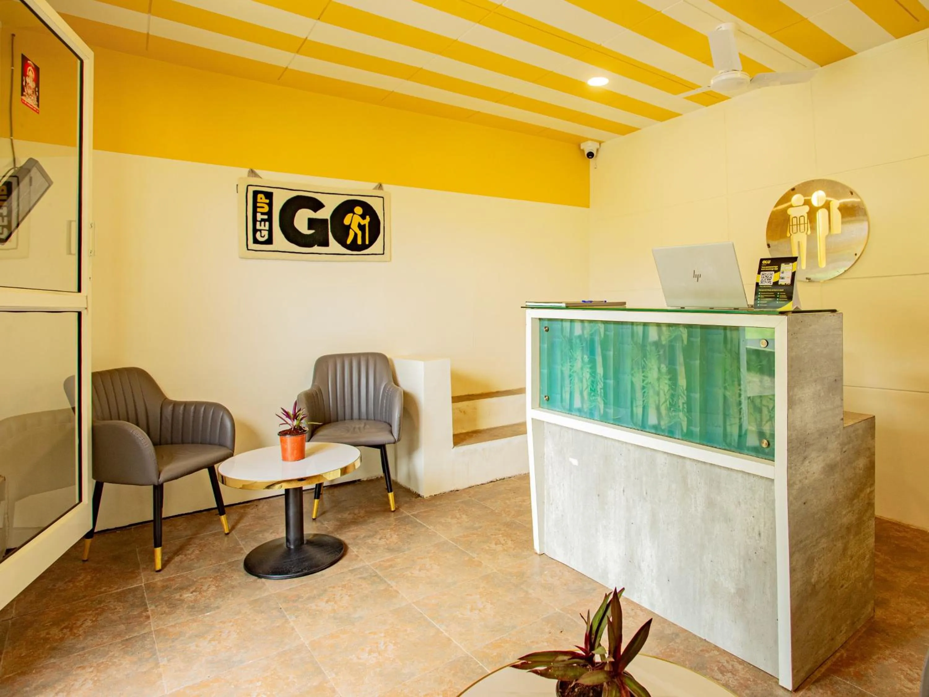 Lobby or reception in The Hosteller Panshet