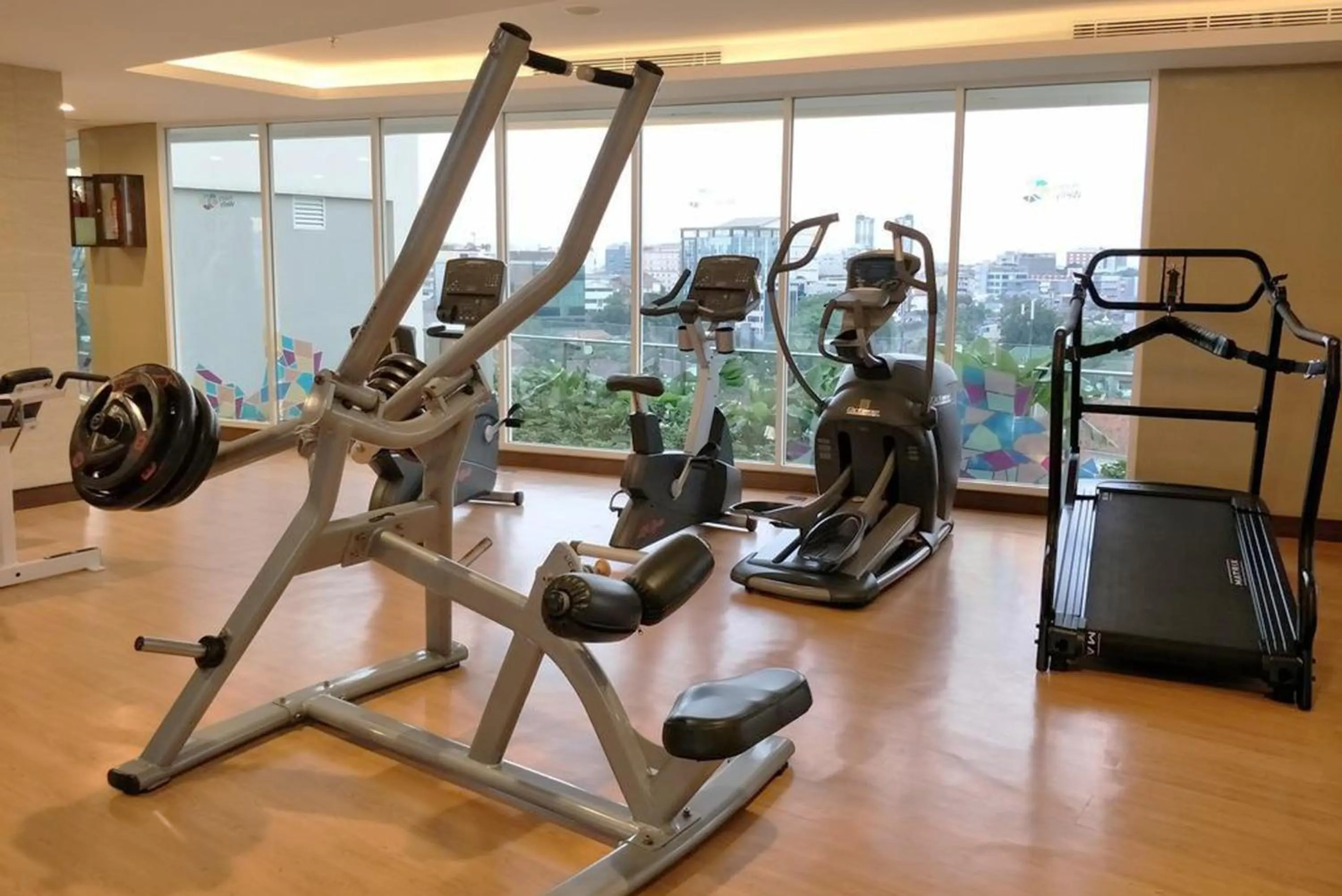 Fitness centre/facilities in Lovely Studio Menteng Park Apartment By Travelio