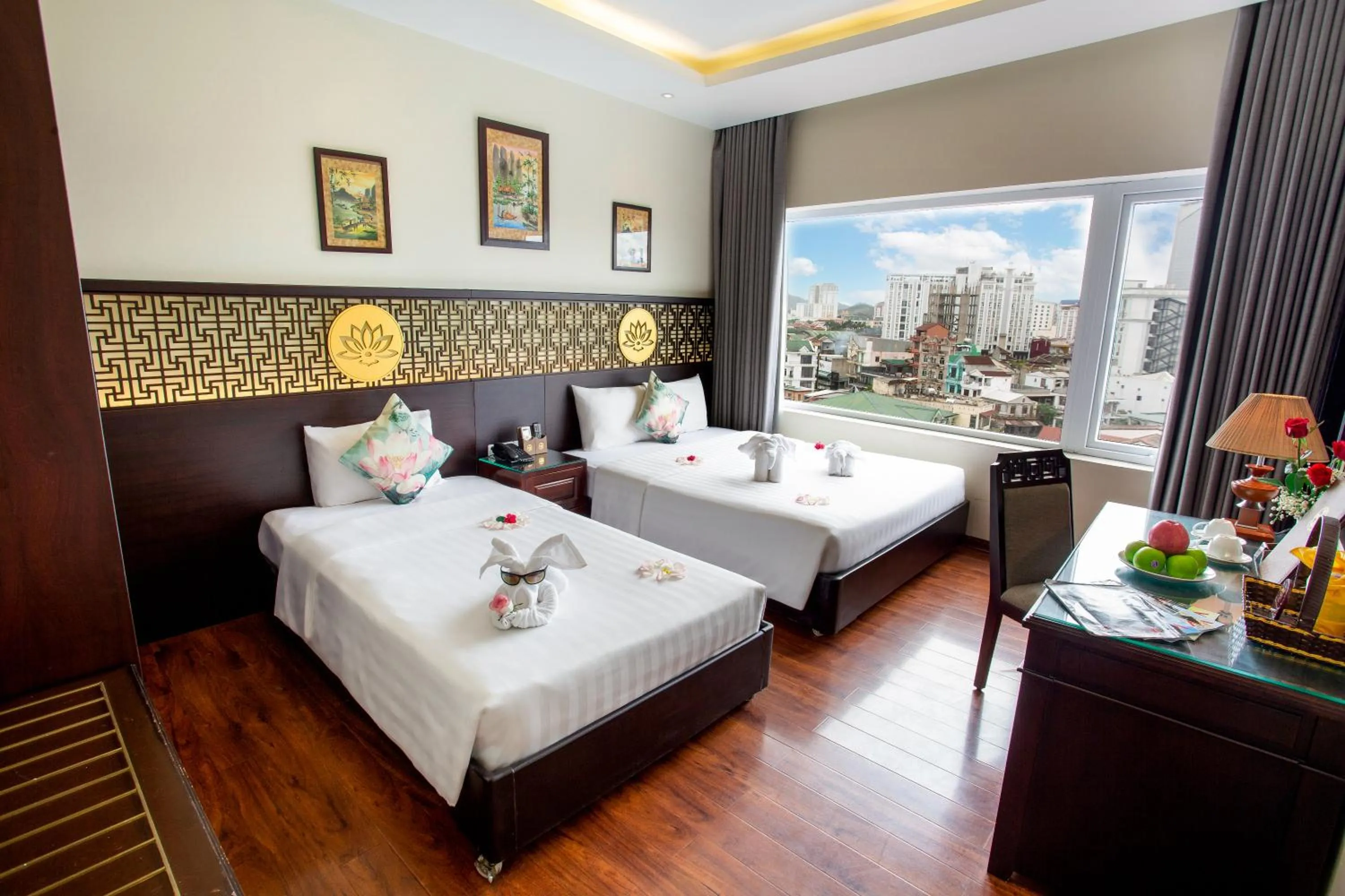 Bed in Thanh Lich Hue Hotel