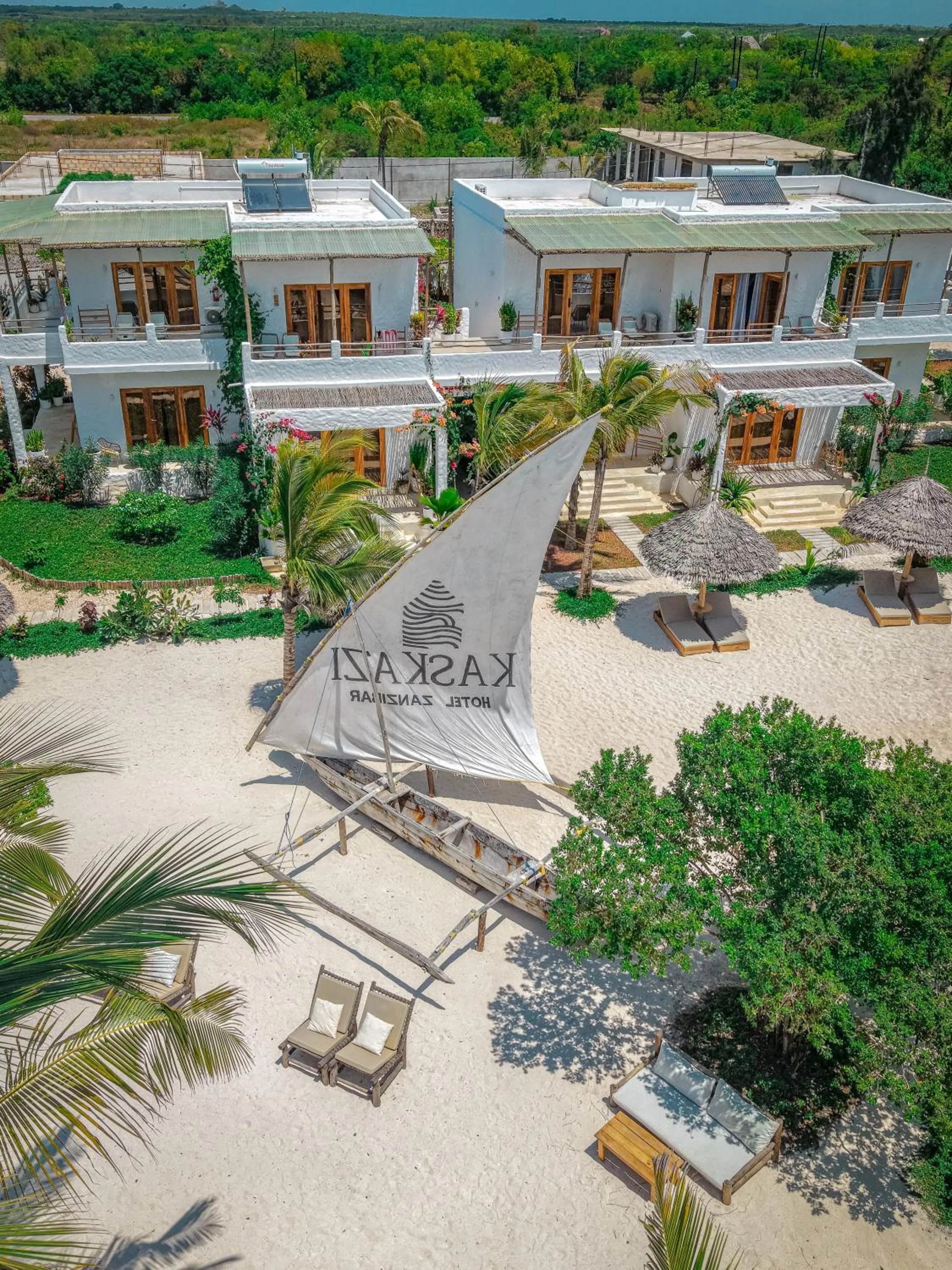 Garden view in Kaskazi Hotel Zanzibar