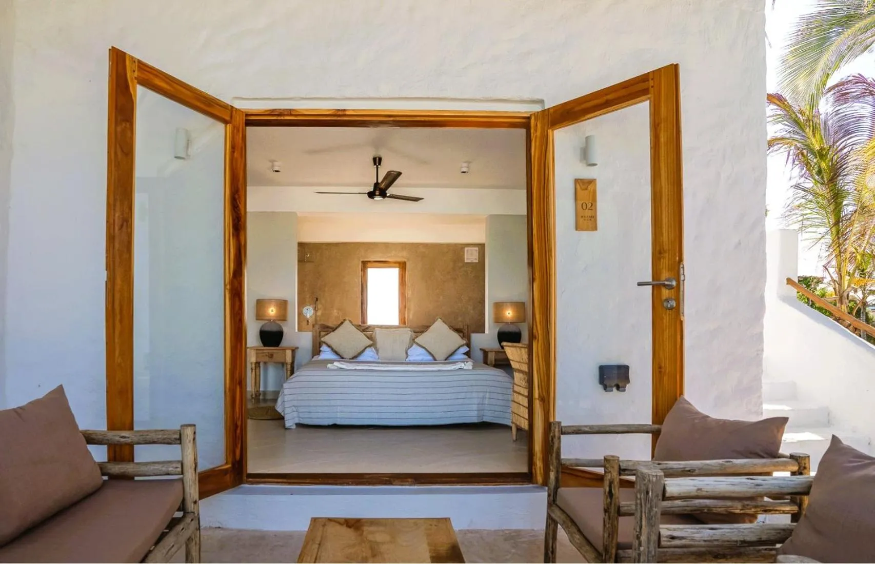 Natural landscape, Bed in Kaskazi Hotel Zanzibar