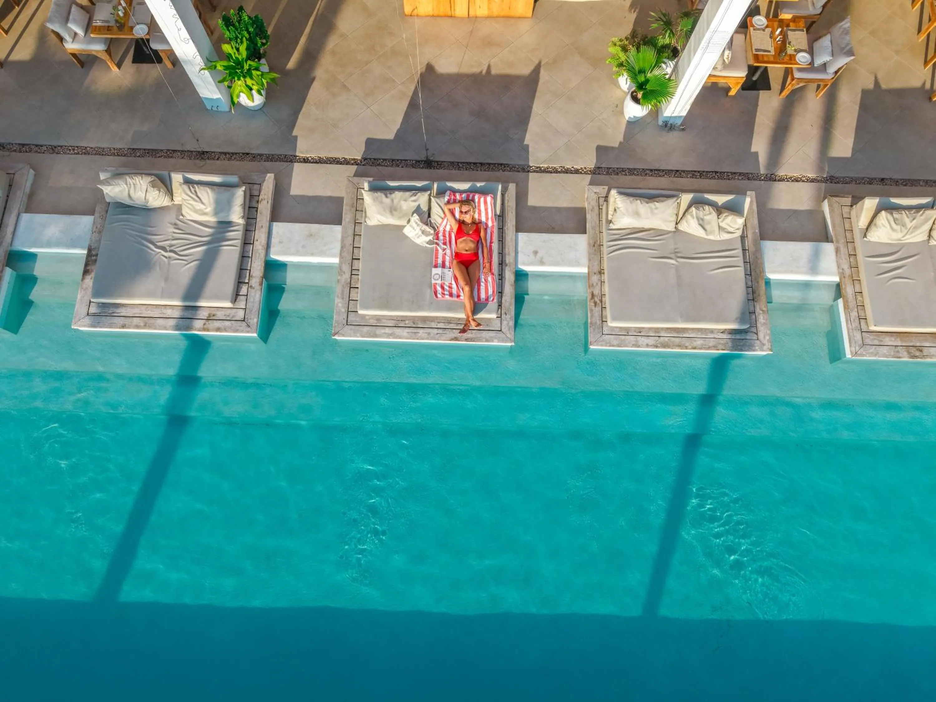 Pool view in Kaskazi Hotel Zanzibar