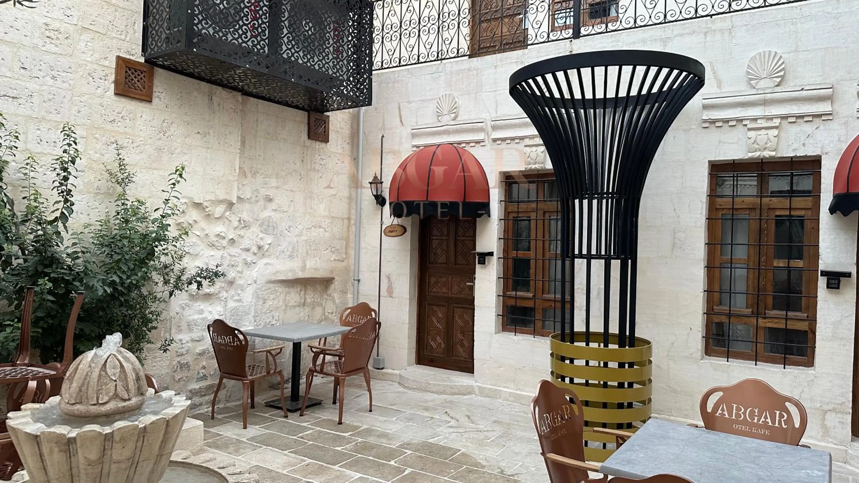 Inner courtyard view in ABGAR Otel