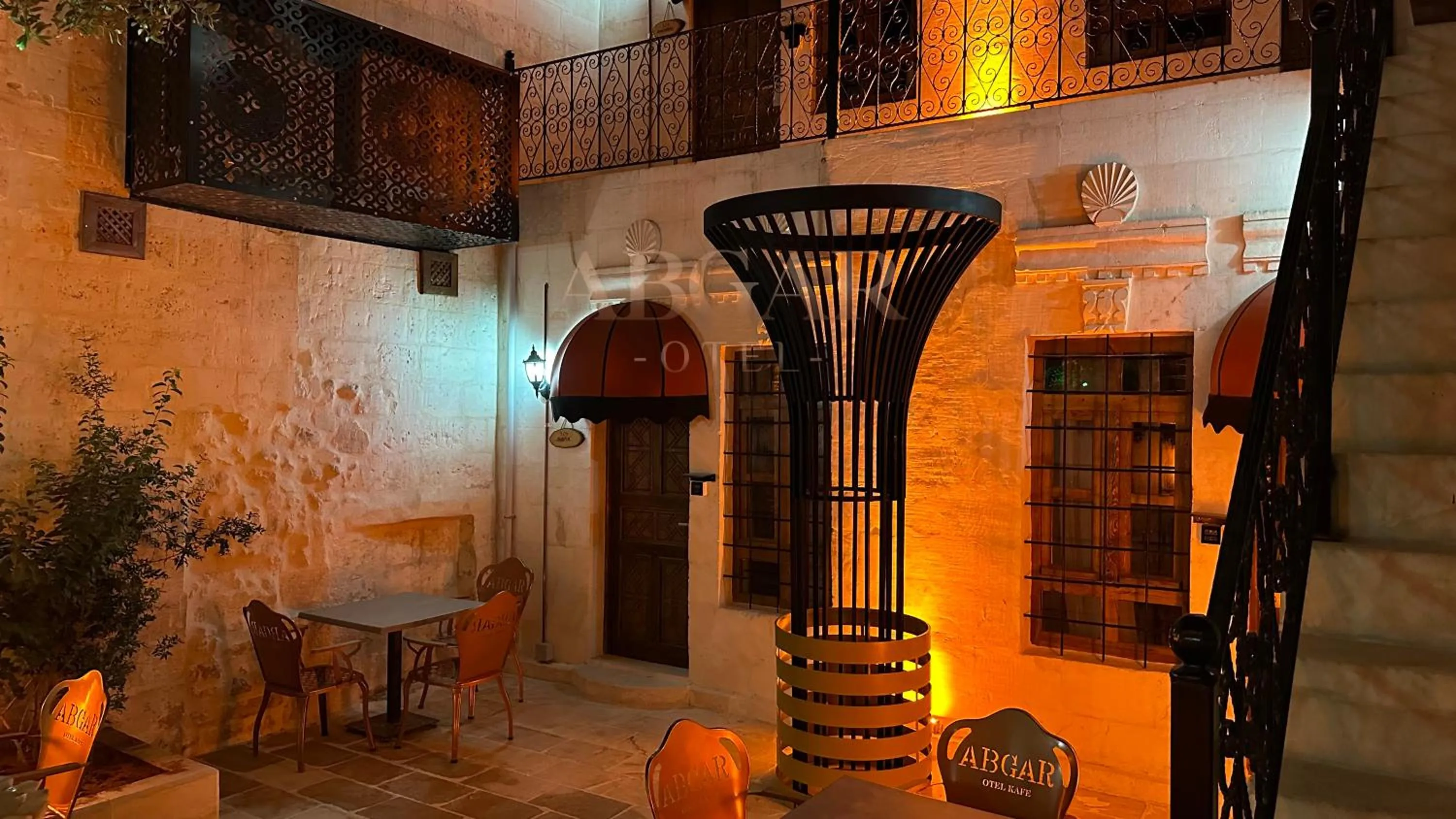 Inner courtyard view in ABGAR Otel