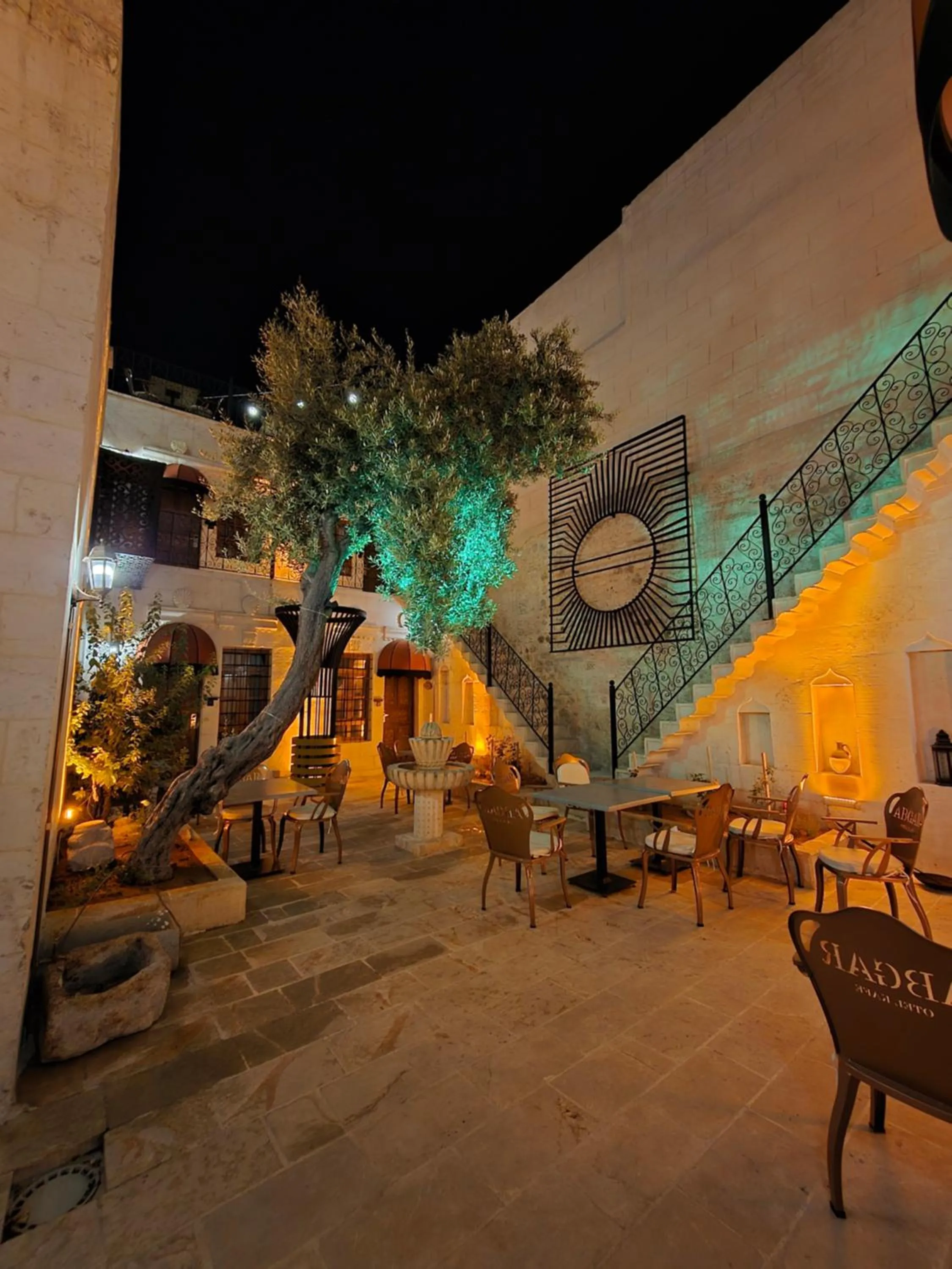 Inner courtyard view in ABGAR Otel