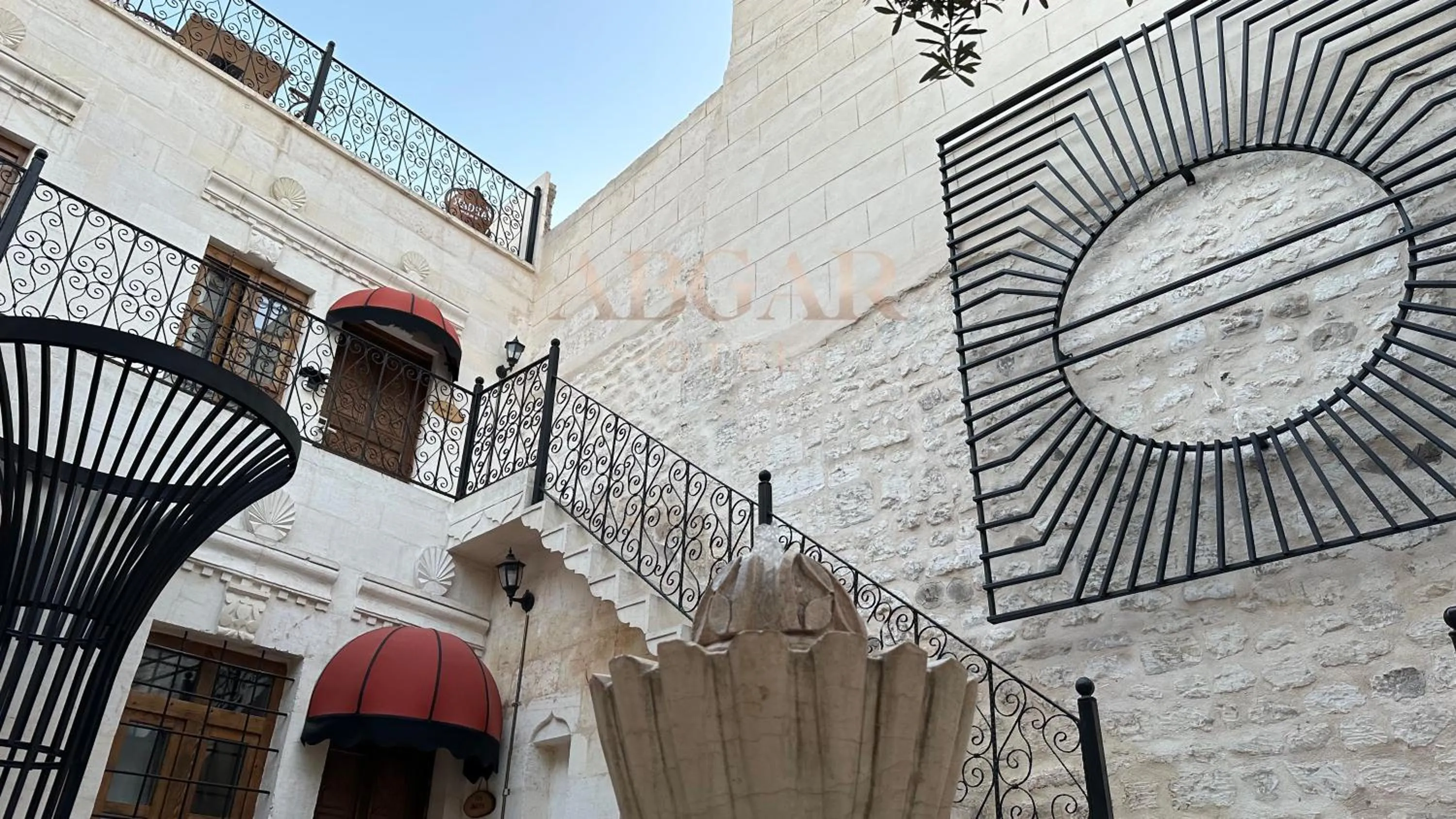 Inner courtyard view in ABGAR Otel