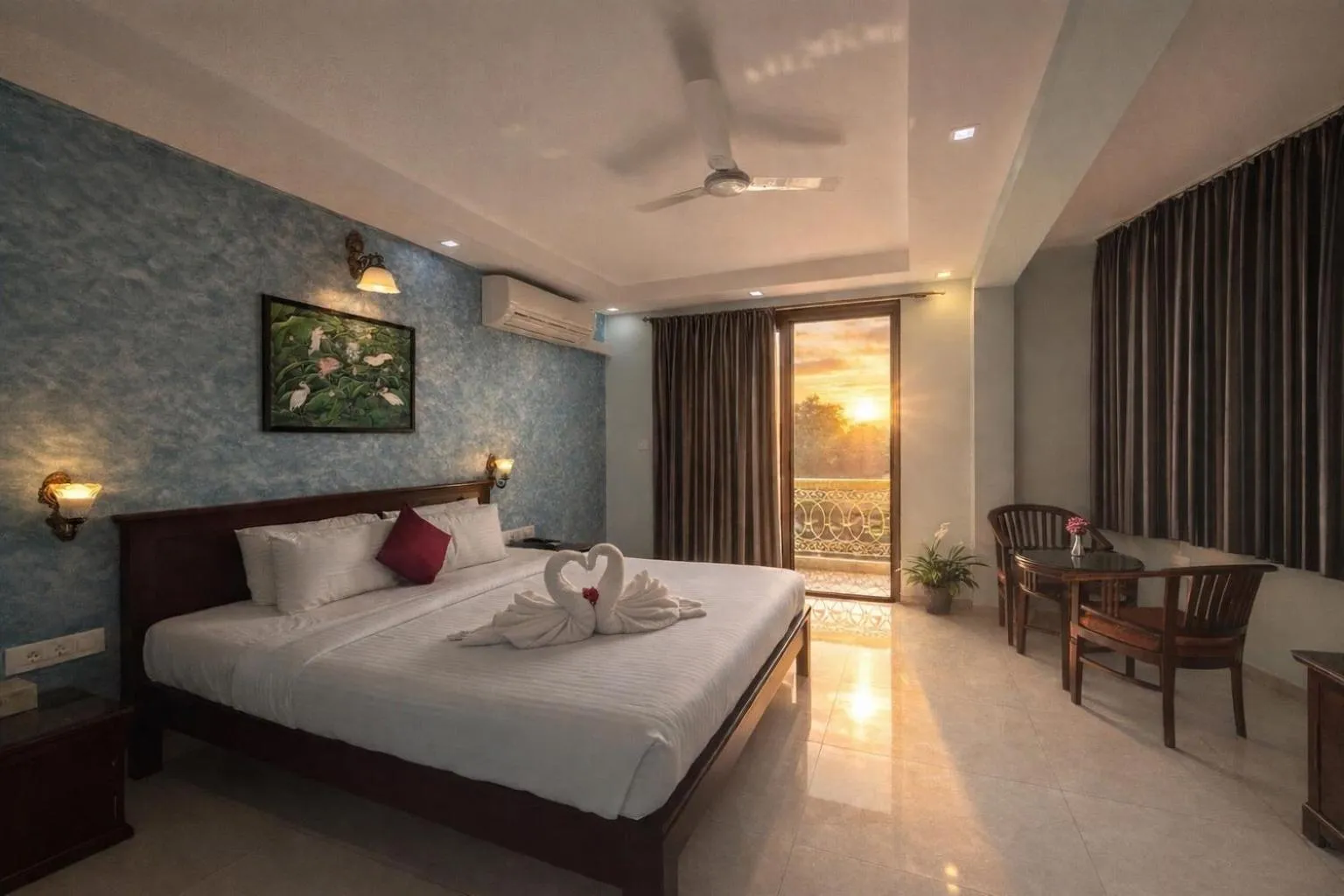 Bed in Praia Da Oura Boutique Resort ,Goa