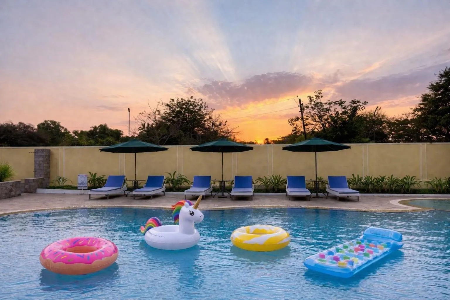 Pool view in Praia Da Oura Boutique Resort ,Goa