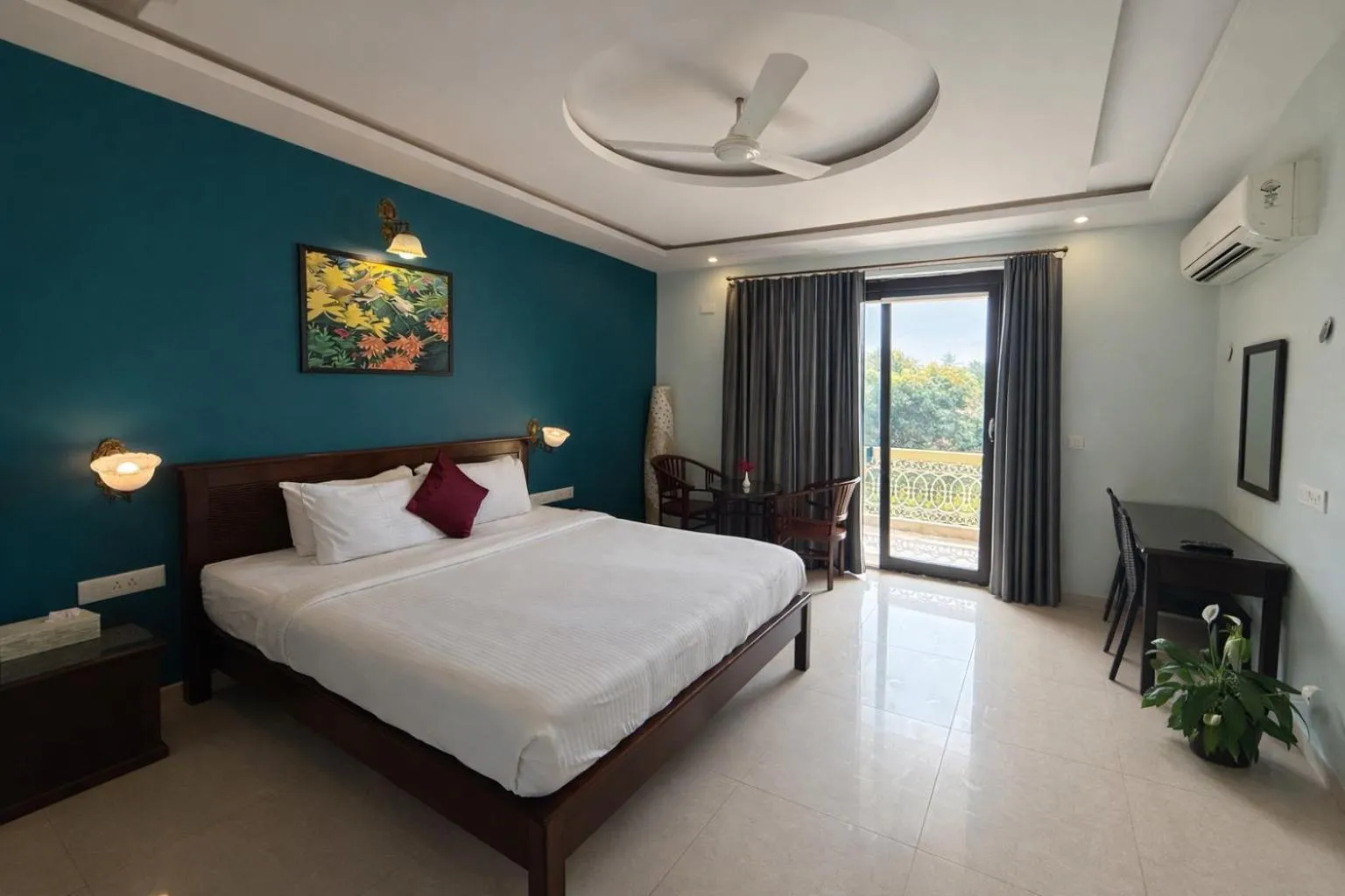 Bedroom, Bed in Praia Da Oura Boutique Resort ,Goa