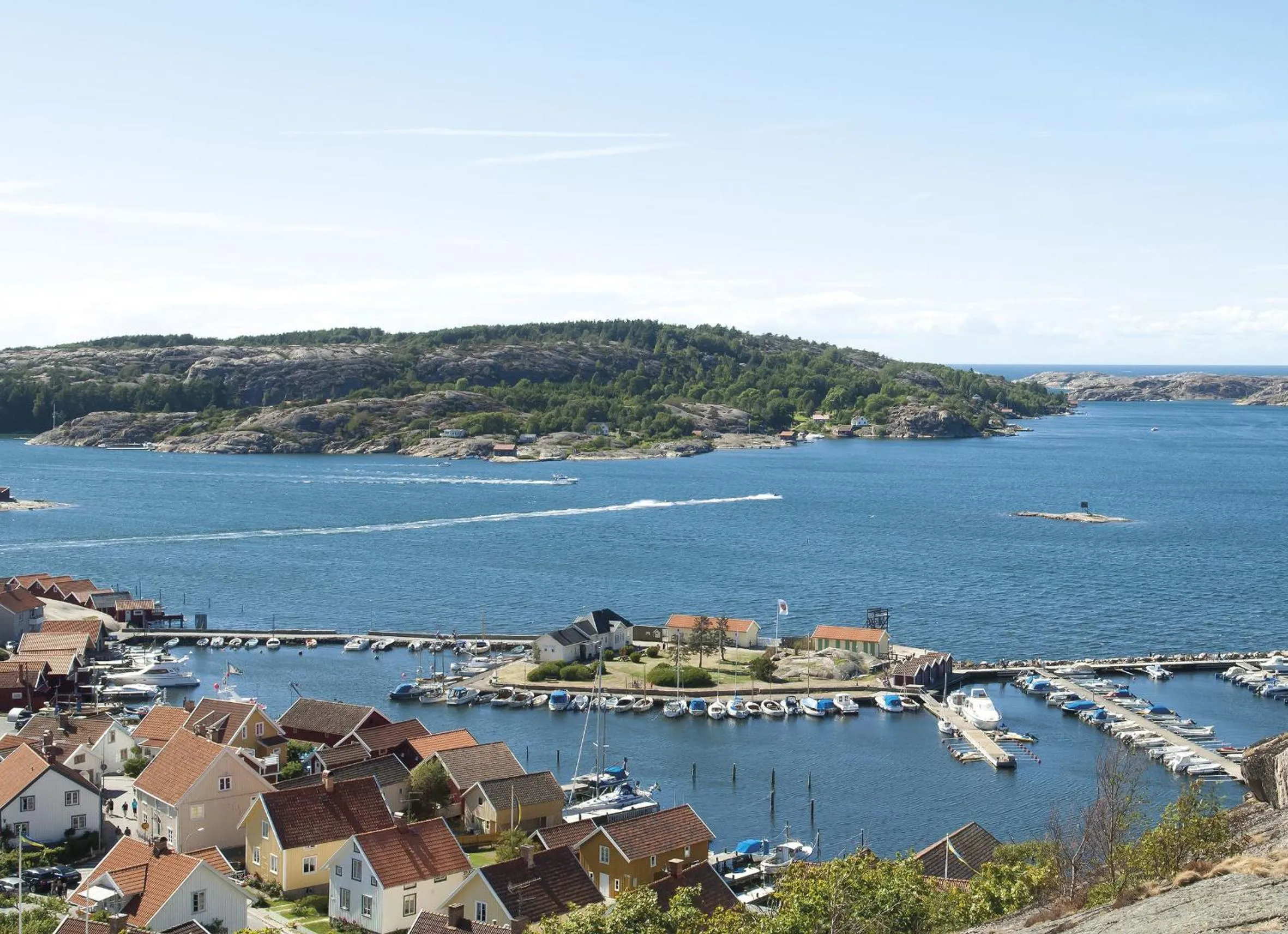 Bird's eye view in Badholmens Vandrarhem