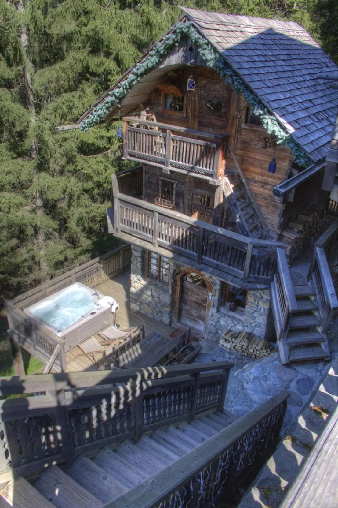 Natural landscape in Hôtel Les Chalets de Philippe avec Jacuzzis Privatifs