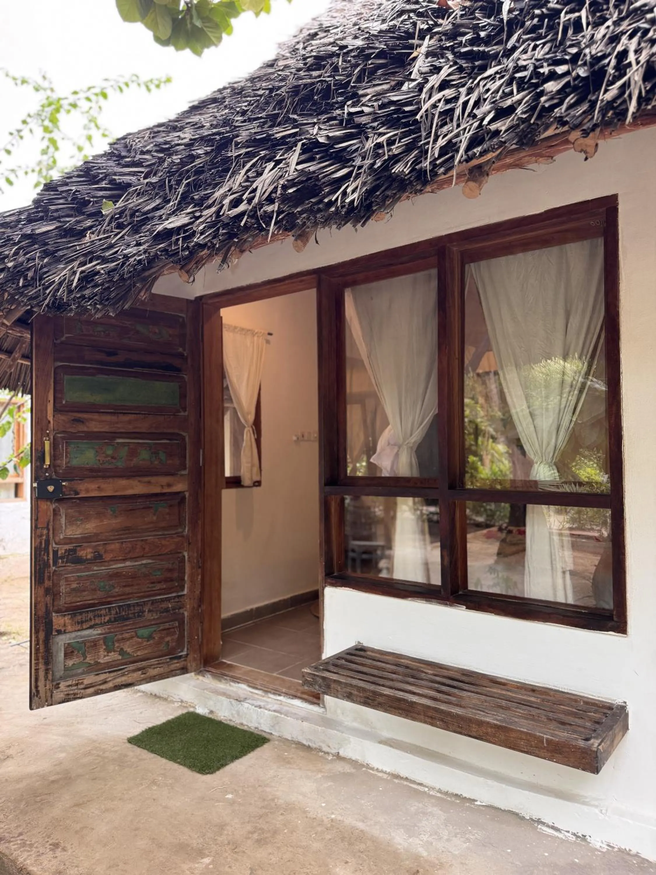 Patio in Paje By Night Bungalows