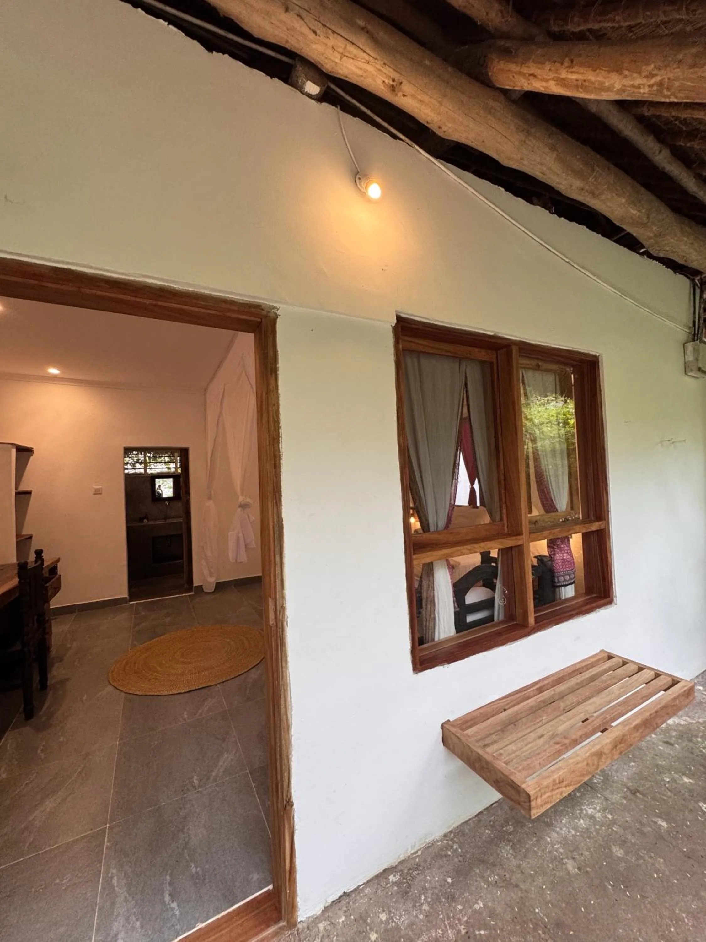 Patio in Paje By Night Bungalows