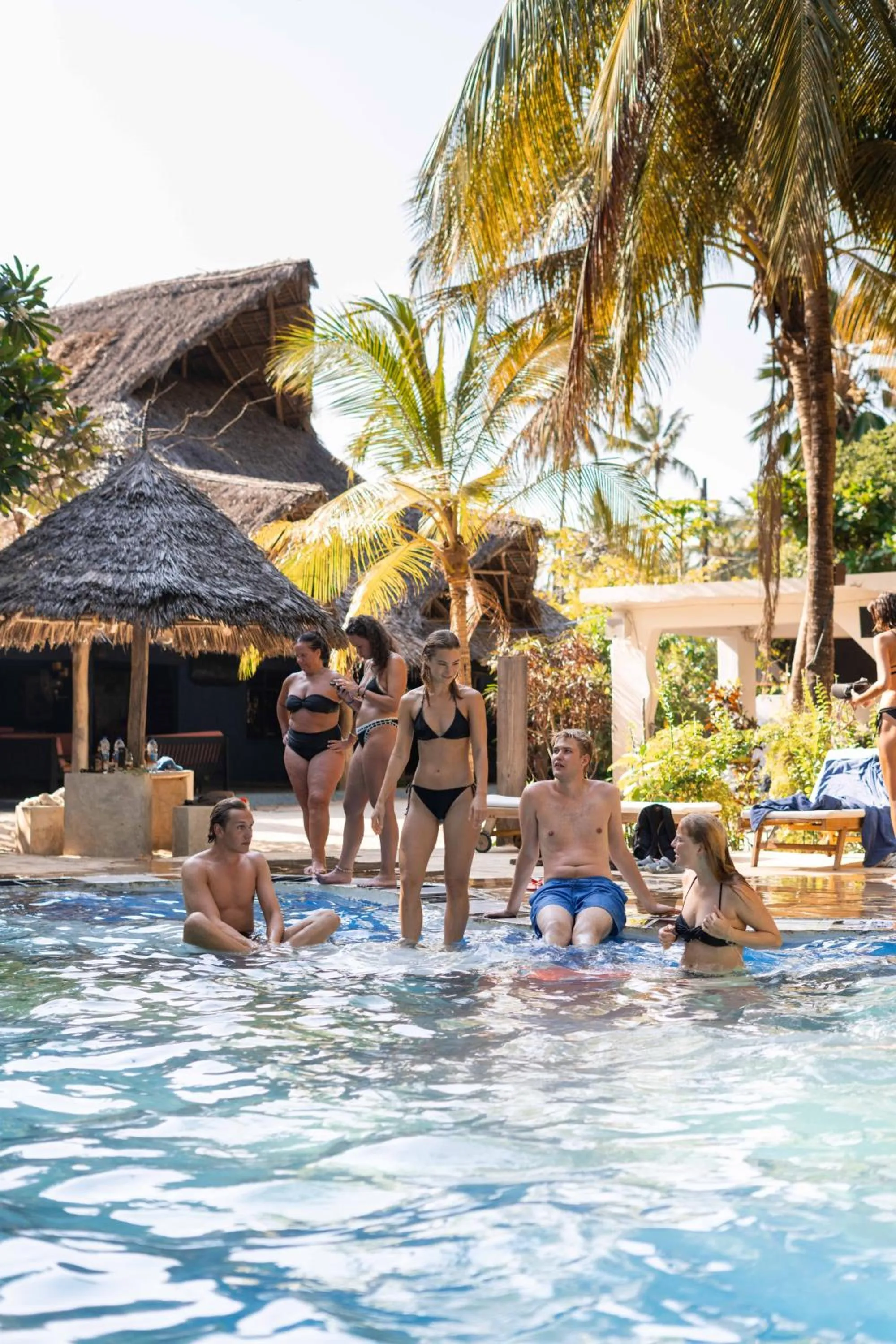Swimming pool in Paje By Night Bungalows