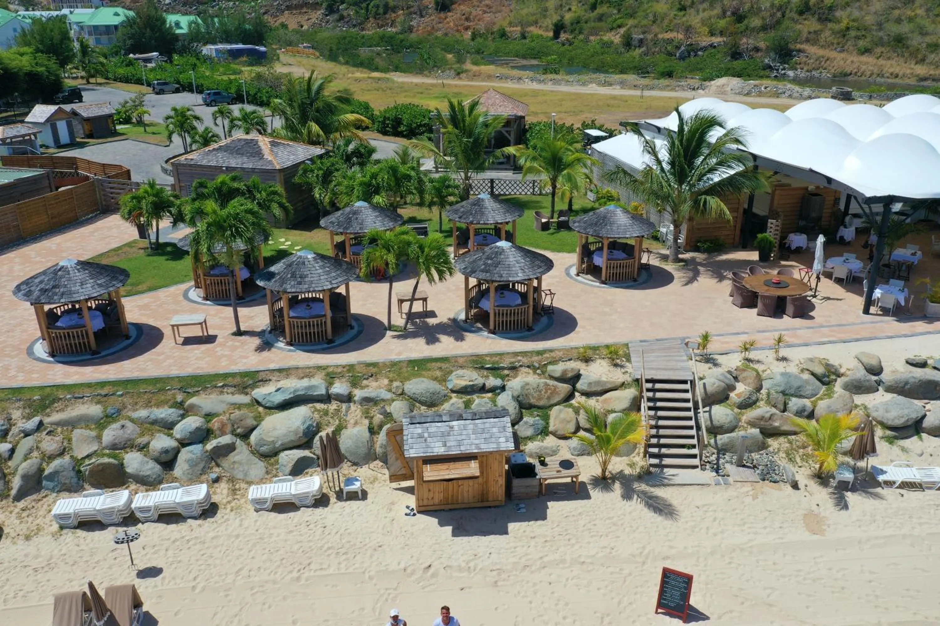 Restaurant/places to eat in Le Domaine Anse Marcel Beach Resort