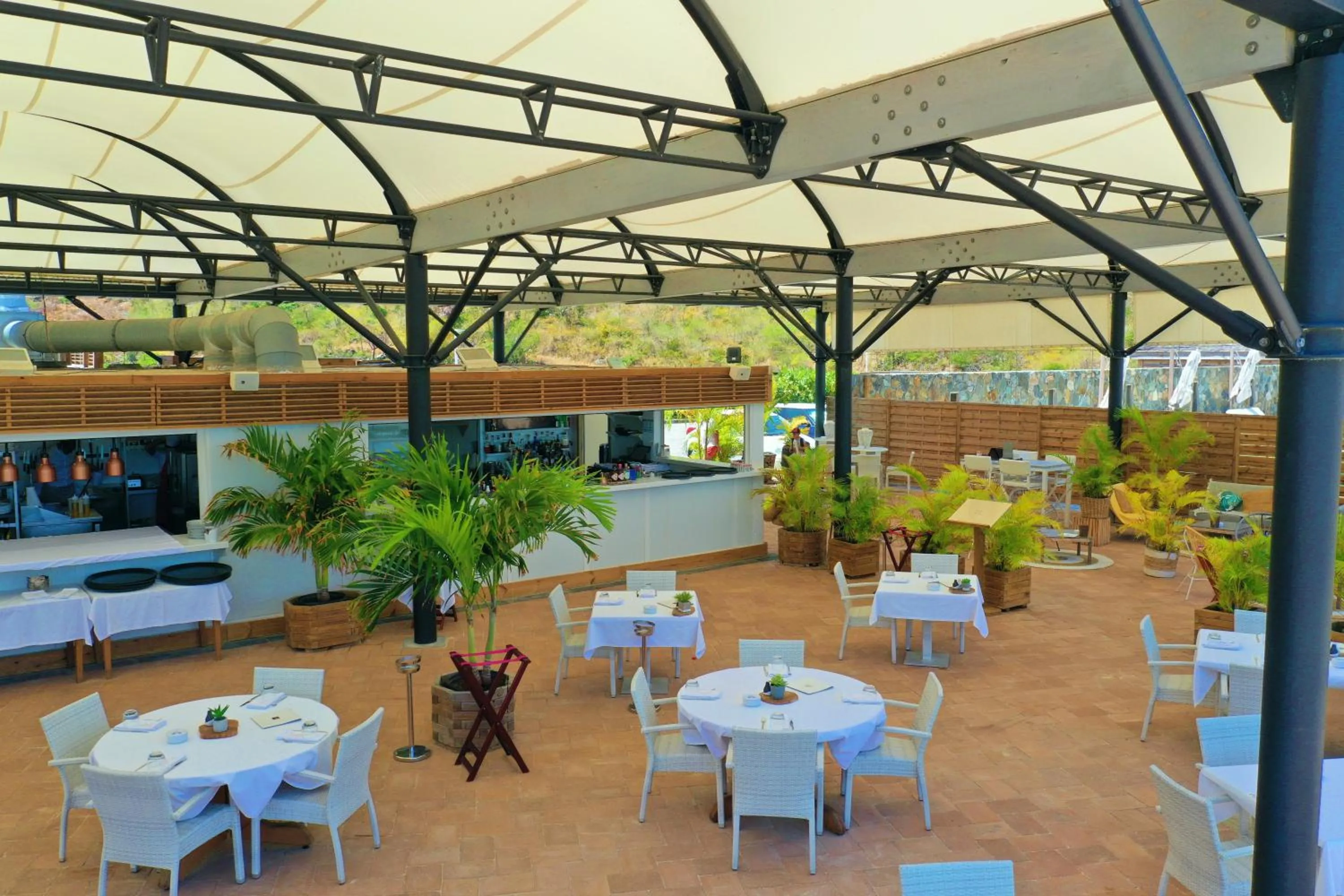 Restaurant/places to eat in Le Domaine Anse Marcel Beach Resort