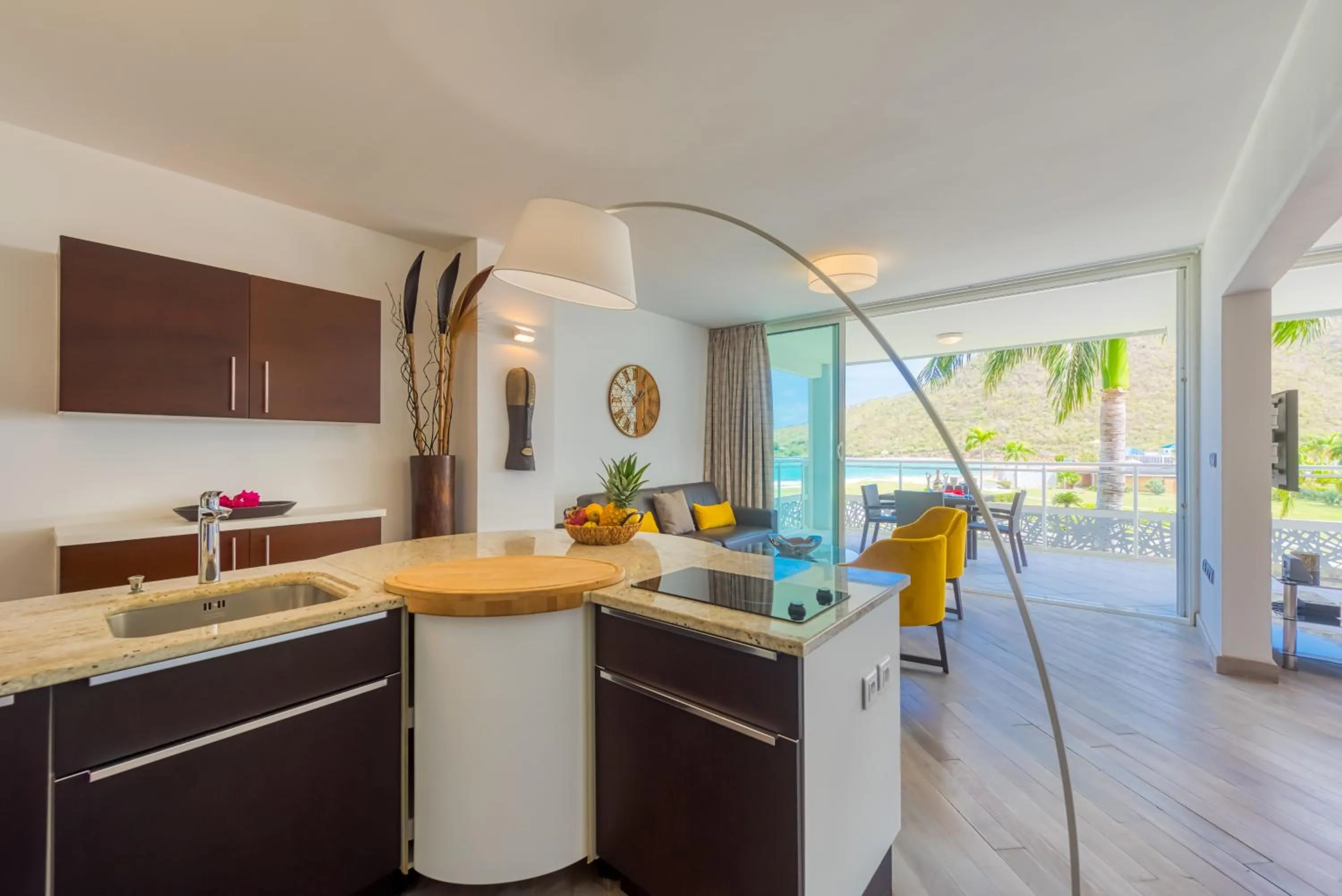 Kitchen or kitchenette in Le Domaine Anse Marcel Beach Resort