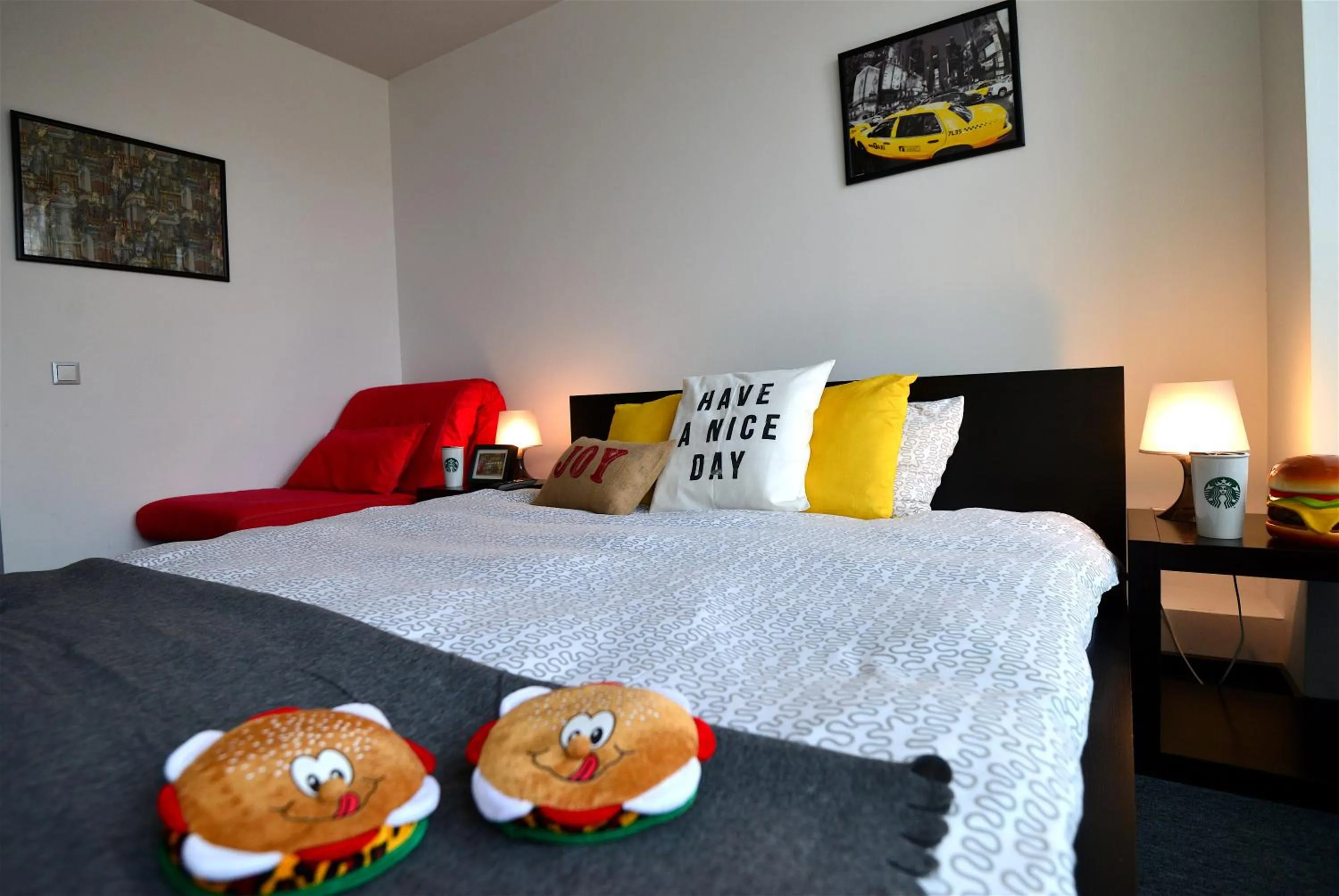 Decorative detail, Bed in Hotel Biscuit