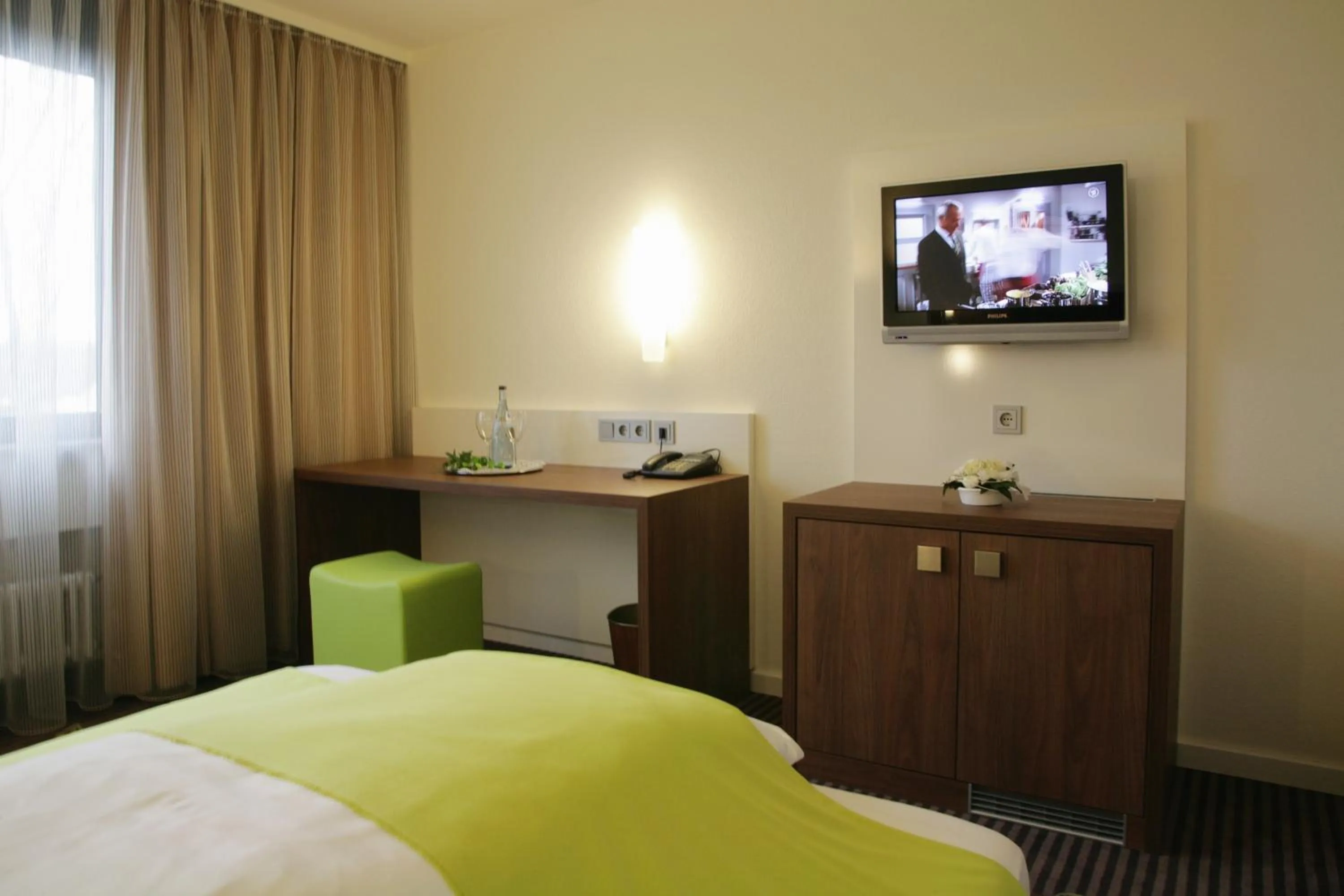 Decorative detail, Bed in Hotel Fuchsen