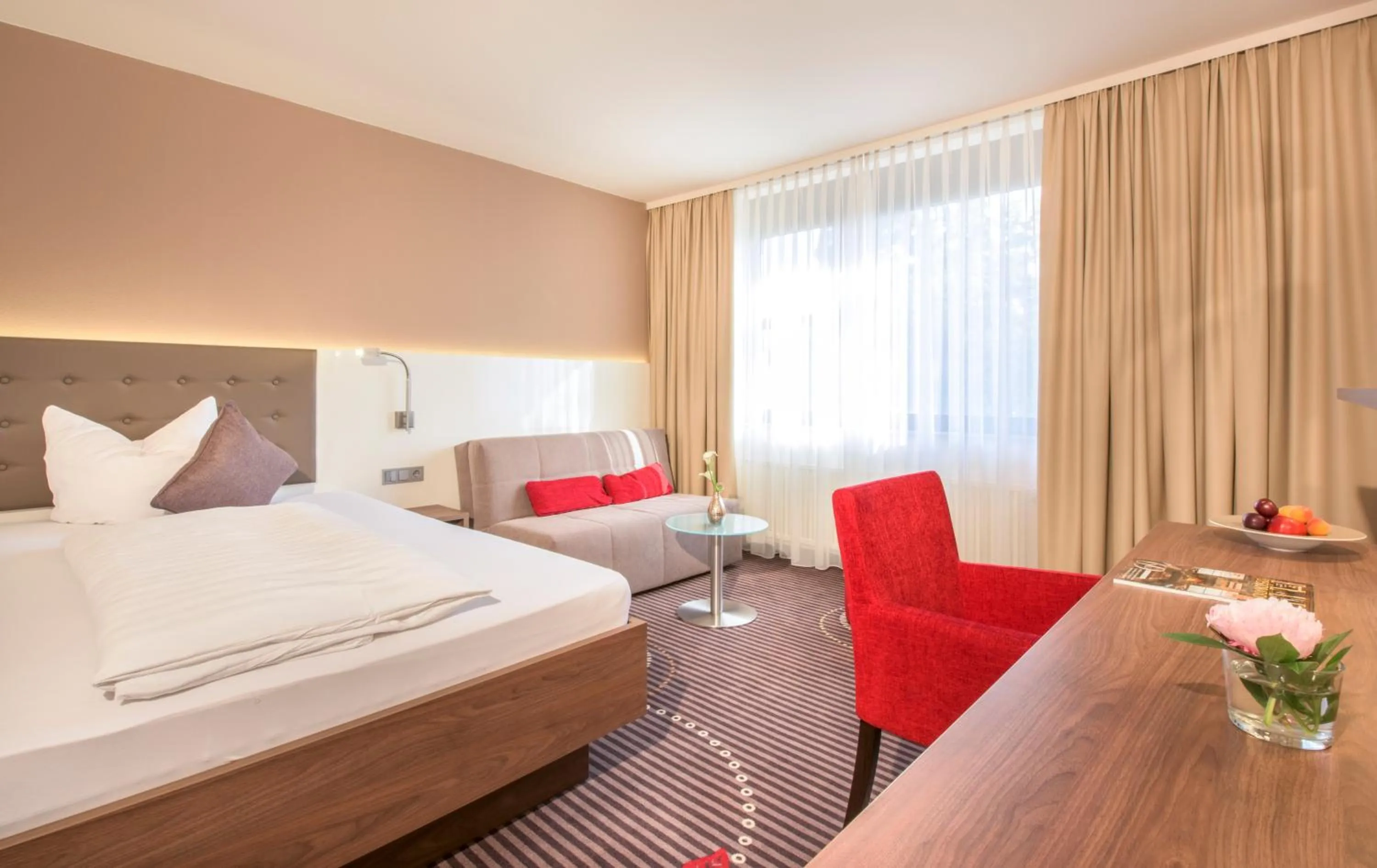 Bed in Hotel Fuchsen