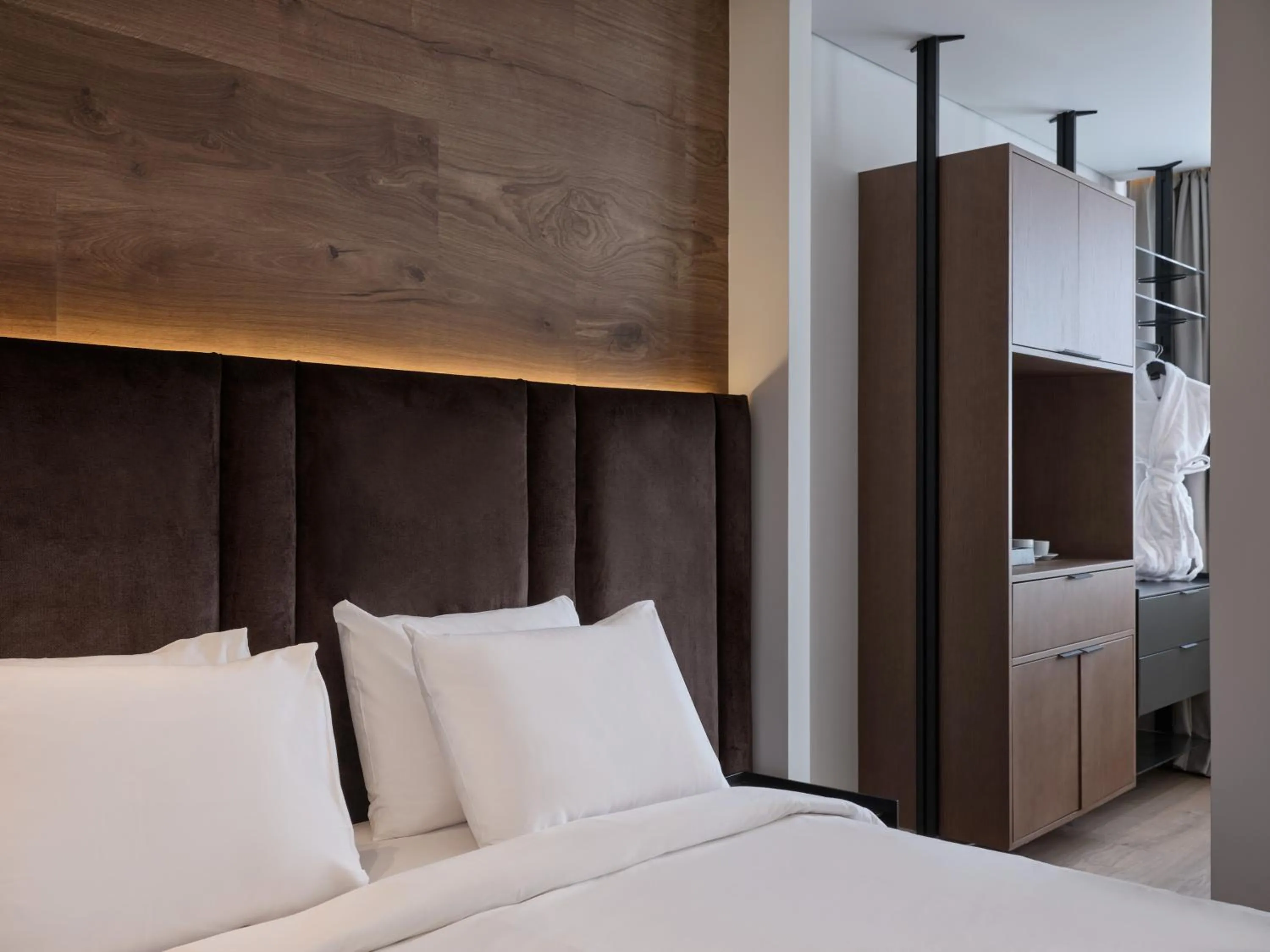 Bed in Blanco Athens Aparthotel