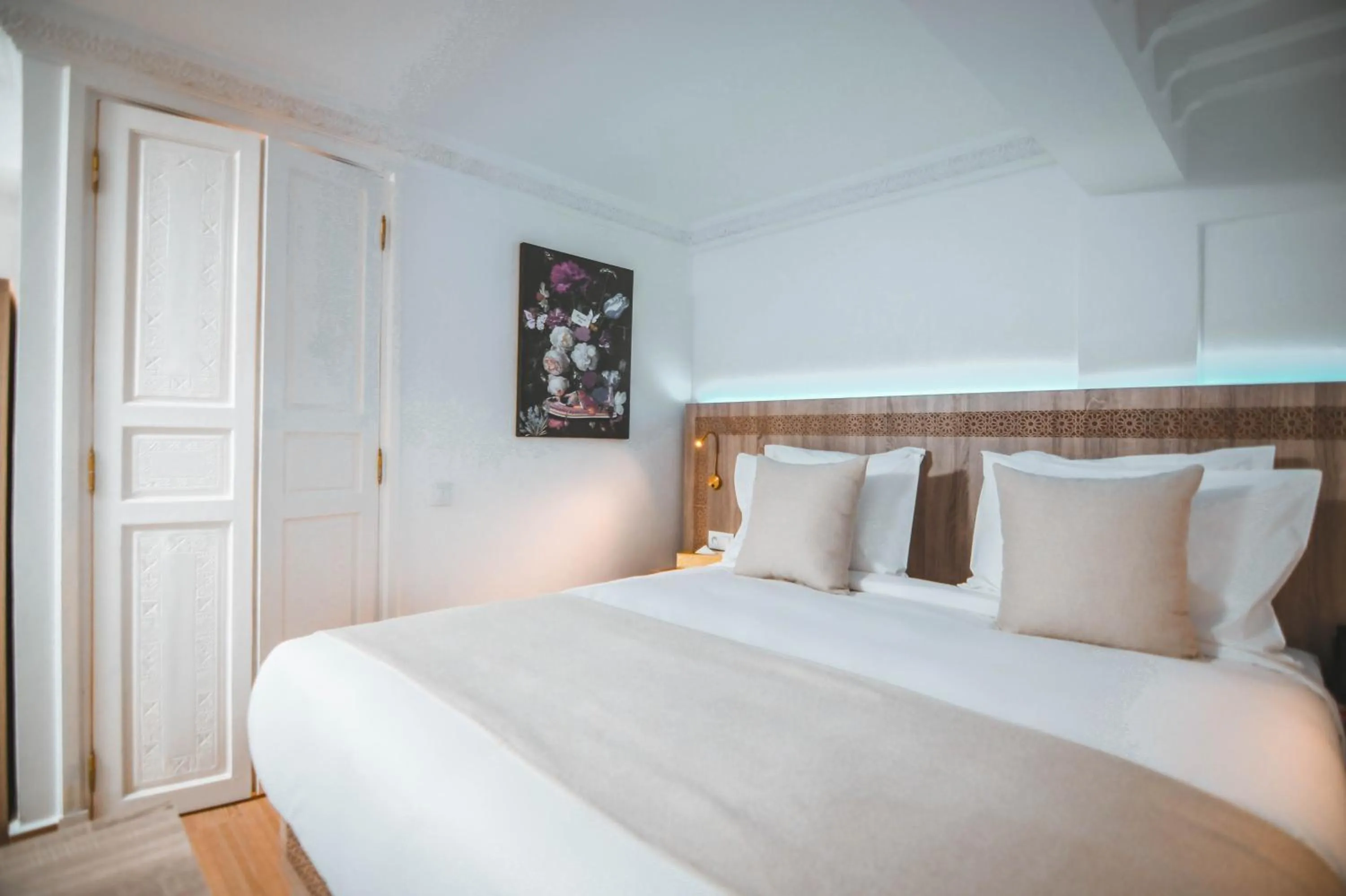 Bed in 555 Hotel Clubbing Adults Only