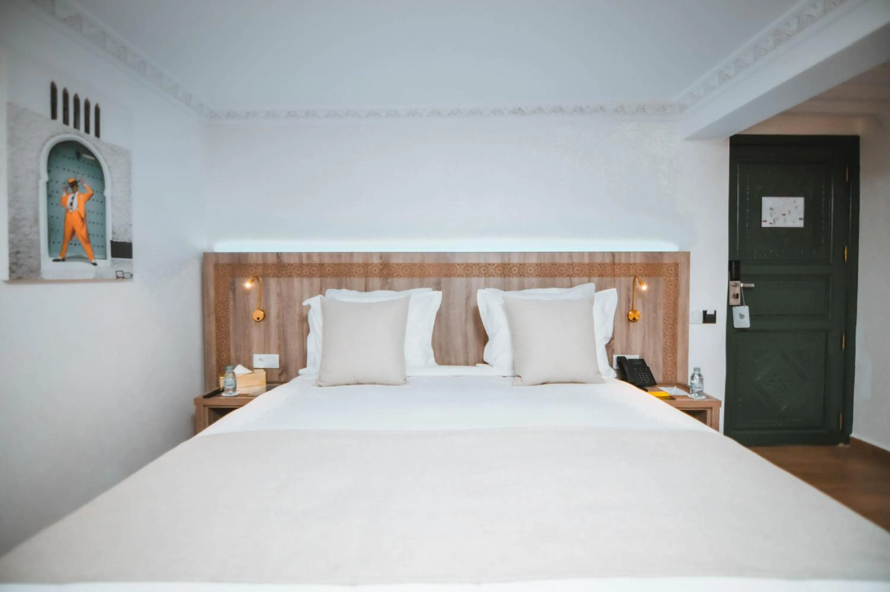 Bed in 555 Hotel Clubbing Adults Only