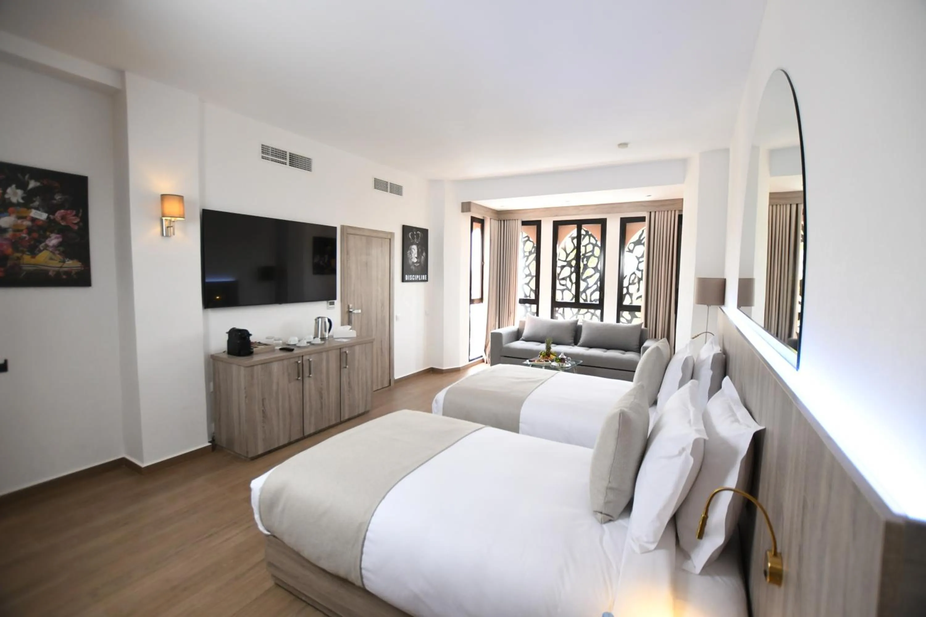 Bed in 555 Hotel Clubbing Adults Only