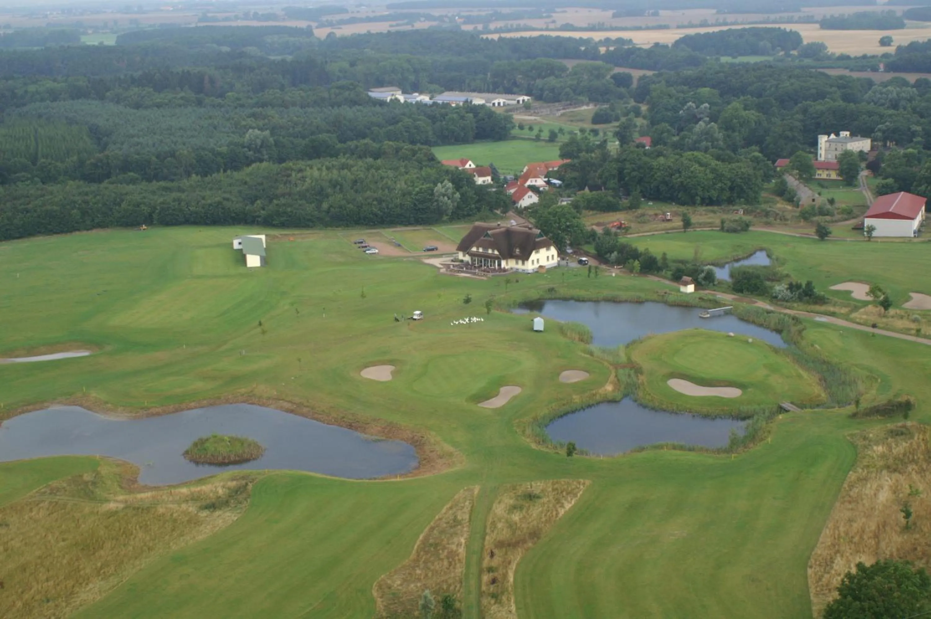 Bird's eye view in Golfcentrum Schloss Karnitz Rügen