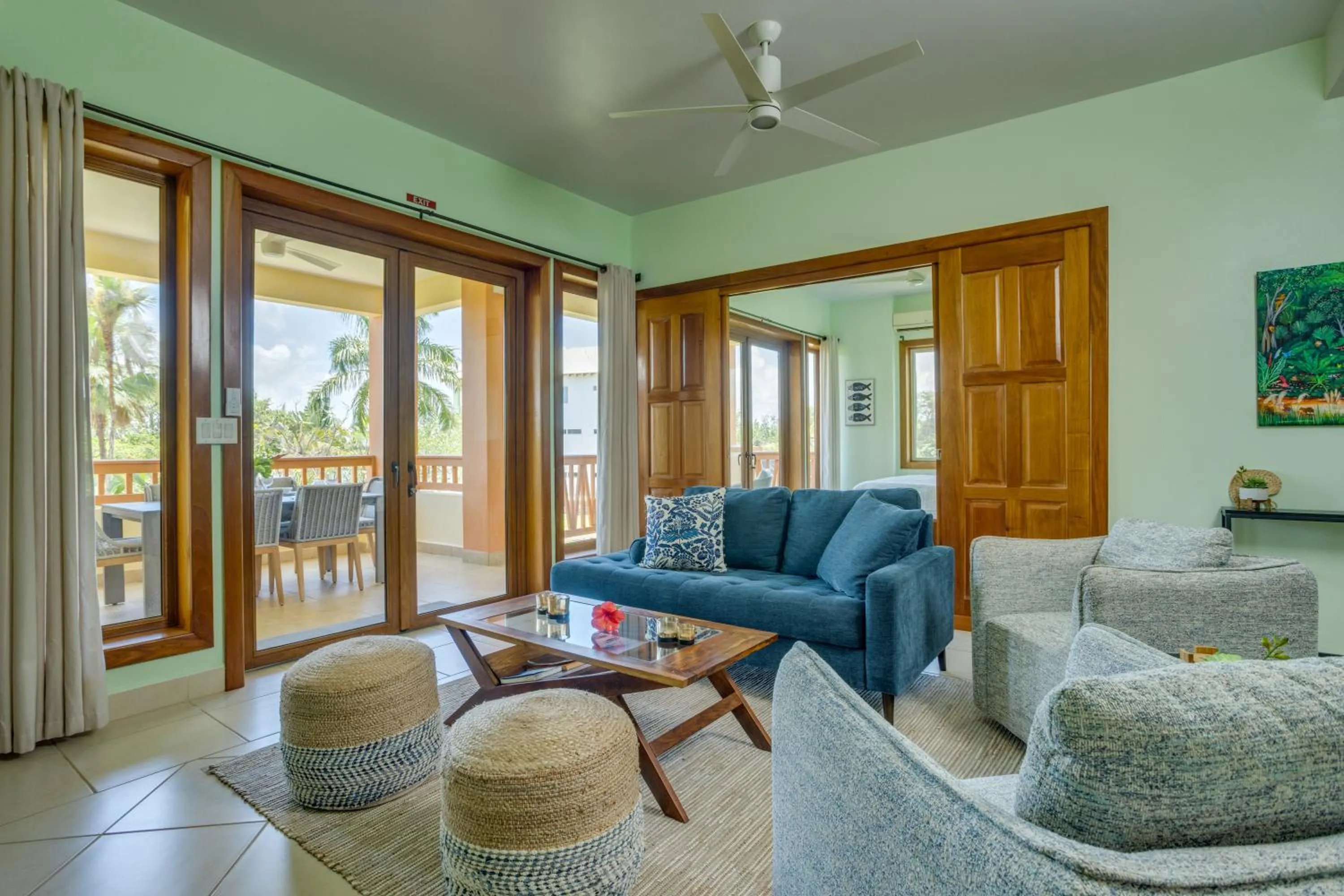 Living room in Marazul Belize