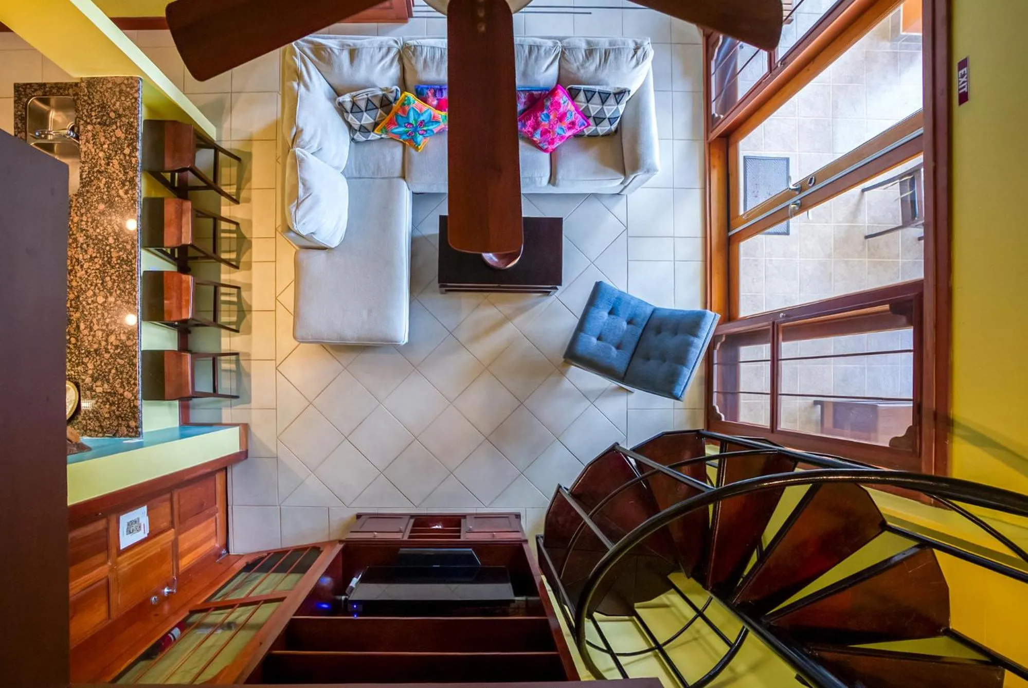 Living room in Marazul Belize