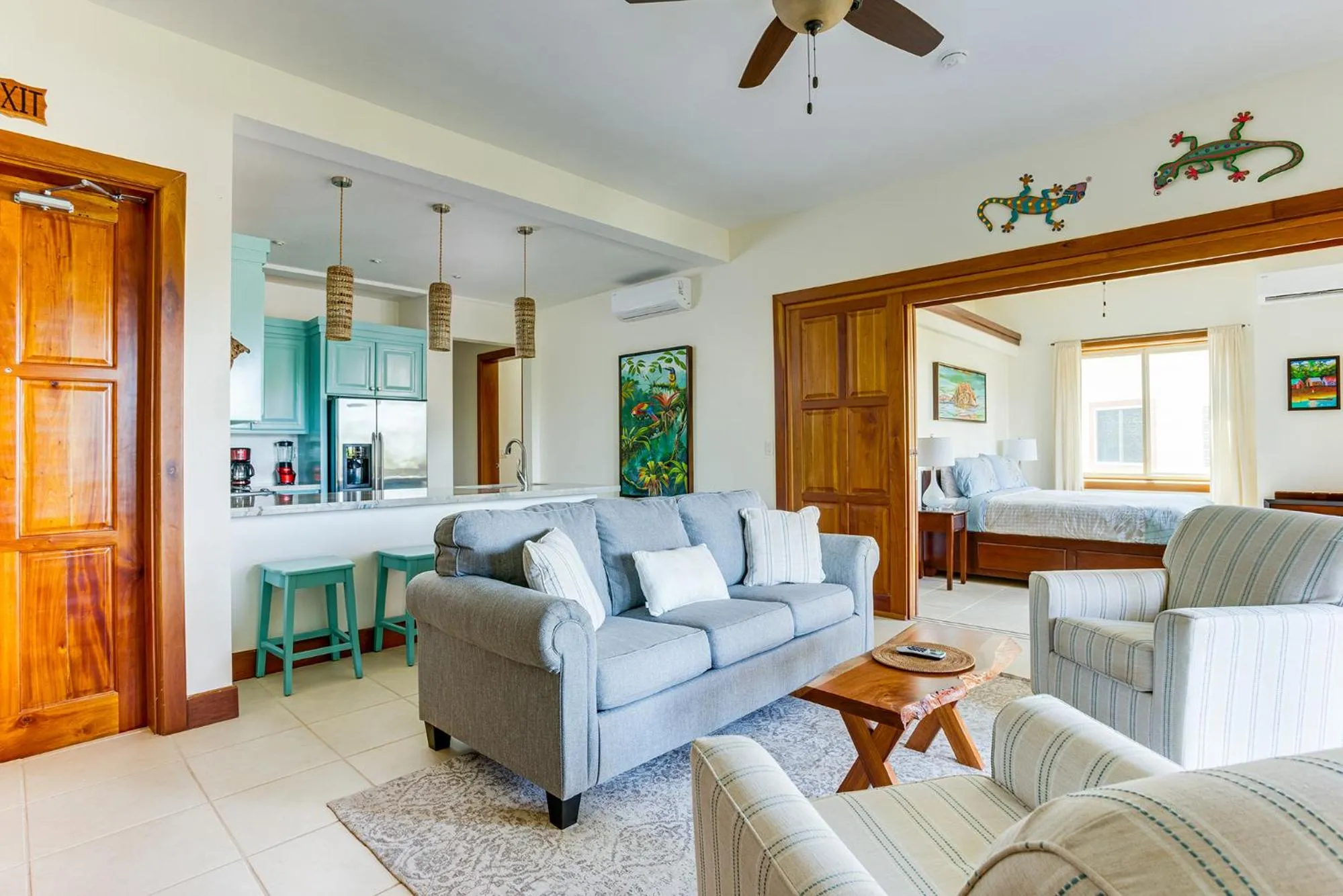 Living room in Marazul Belize