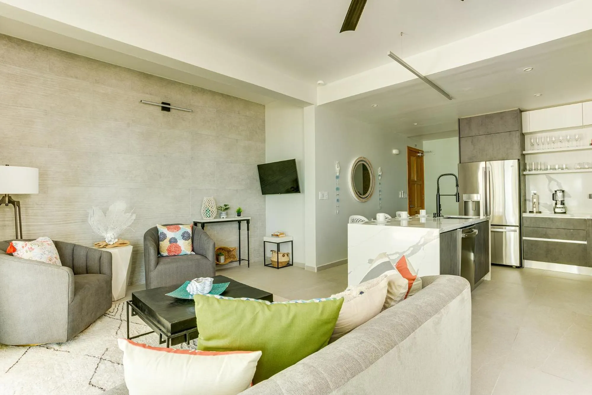 Living room in Marazul Belize