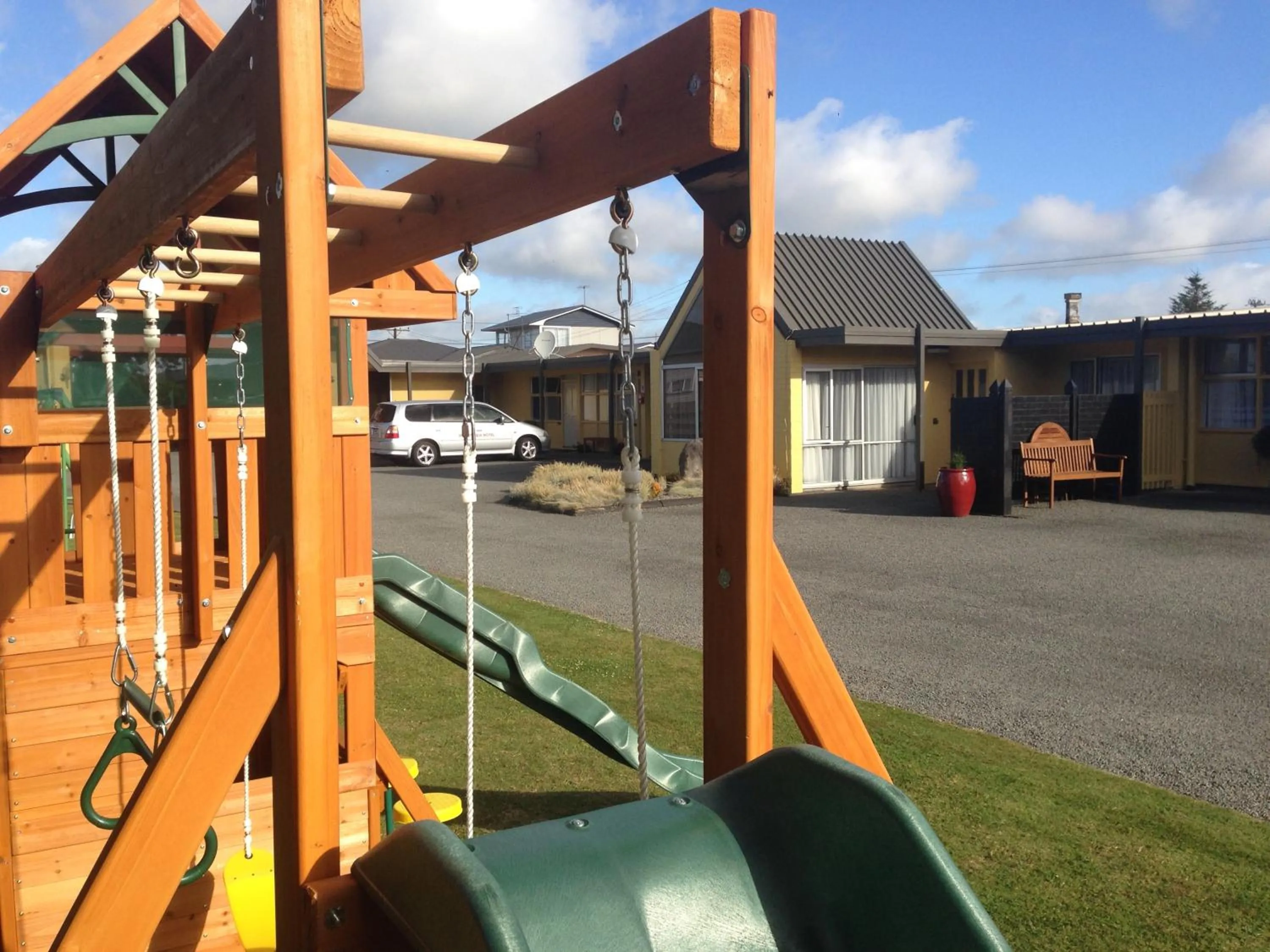 Children play ground in Mount View Motel Hawera