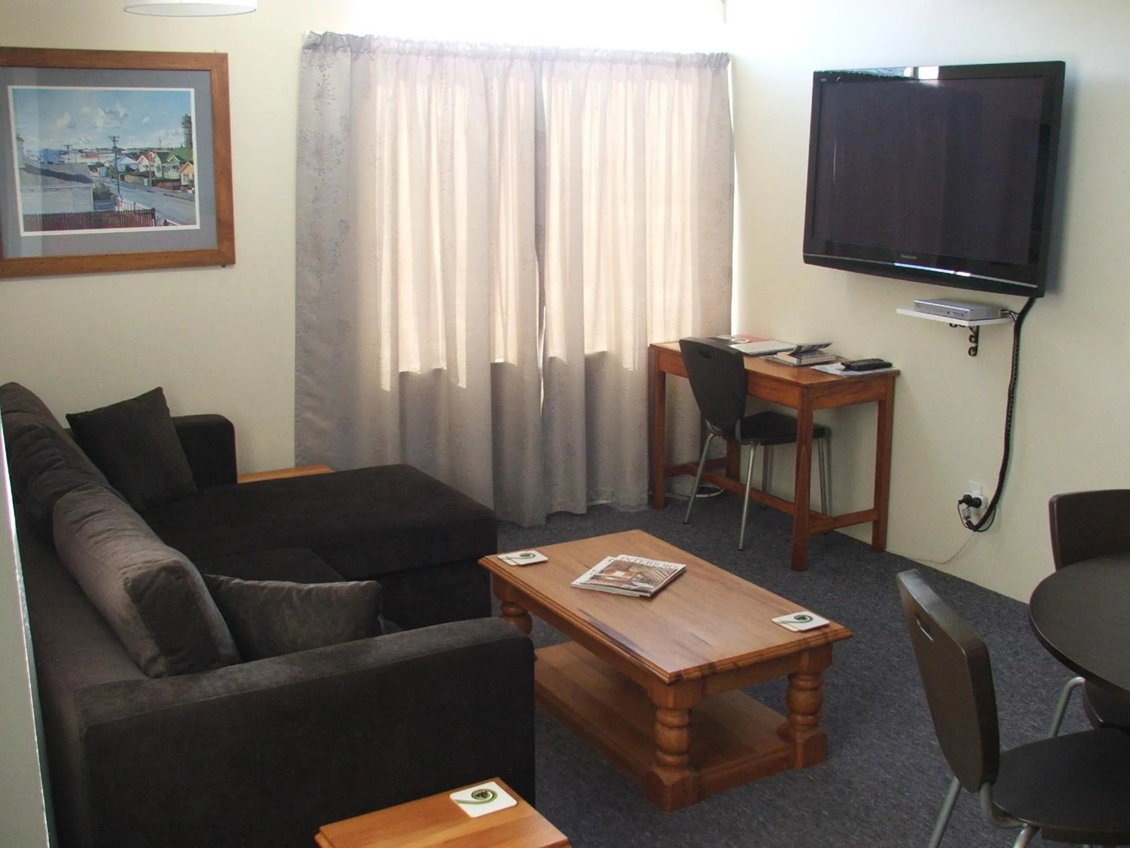 Living room in Mount View Motel Hawera