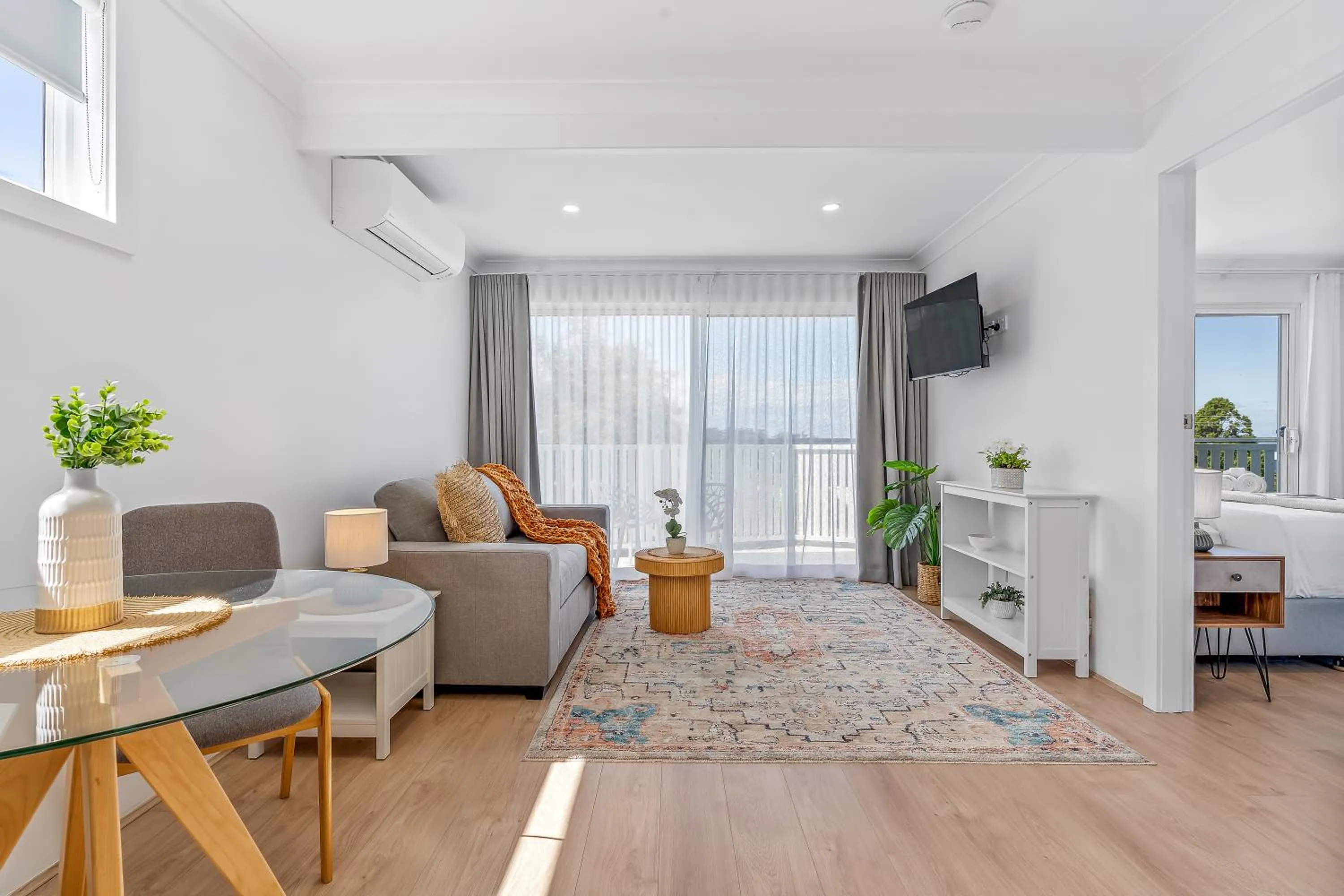 Living room in Mollymook Motel