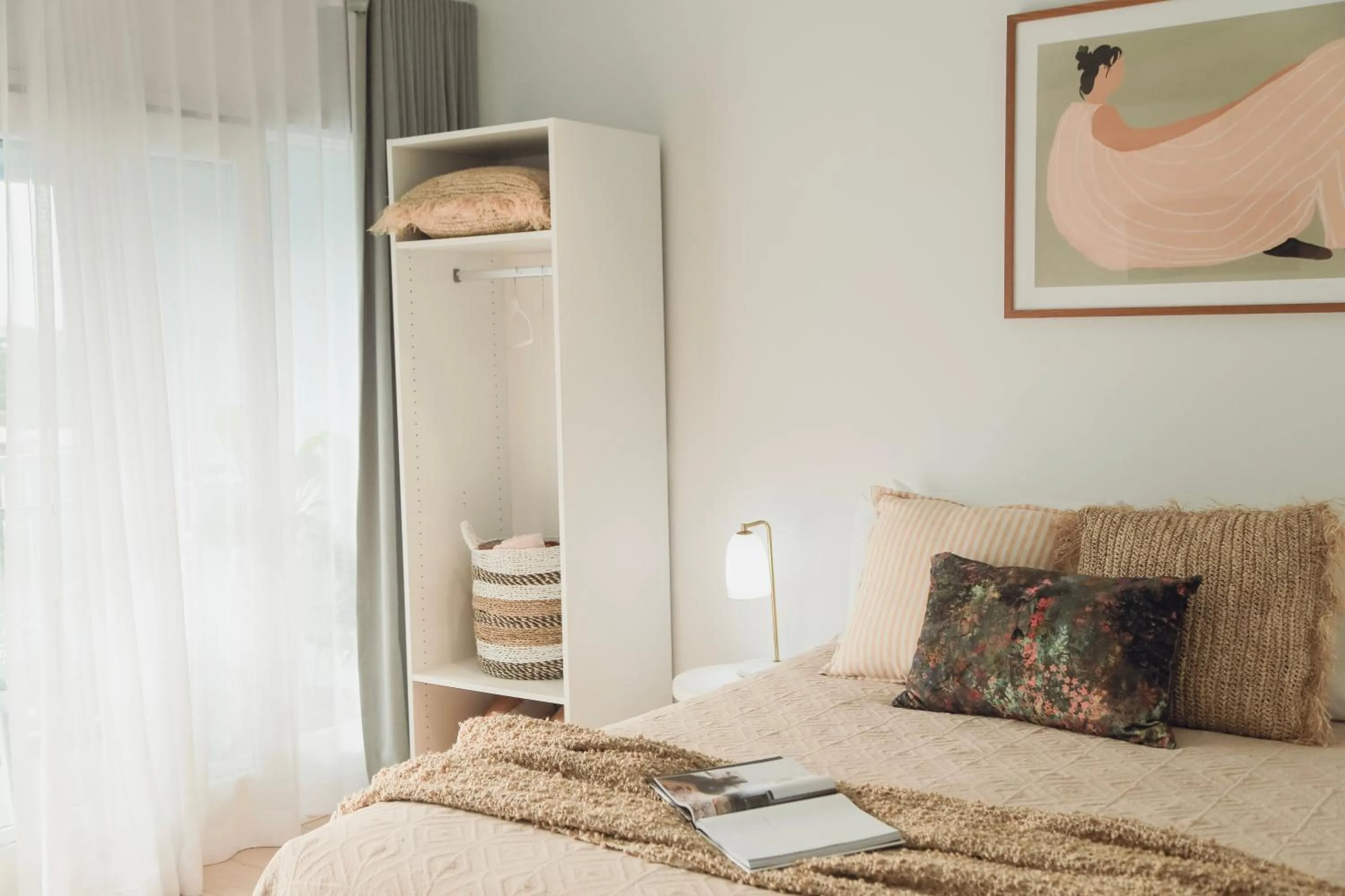 Bed in Mollymook Motel