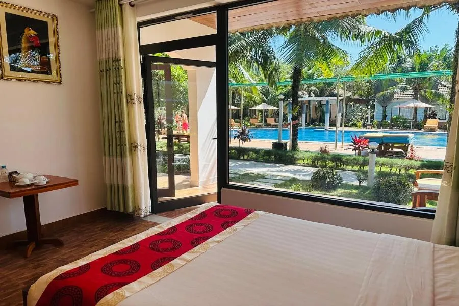 Bed in Orange Resort