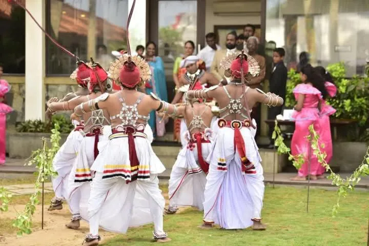 People in Blue Beach Hotel