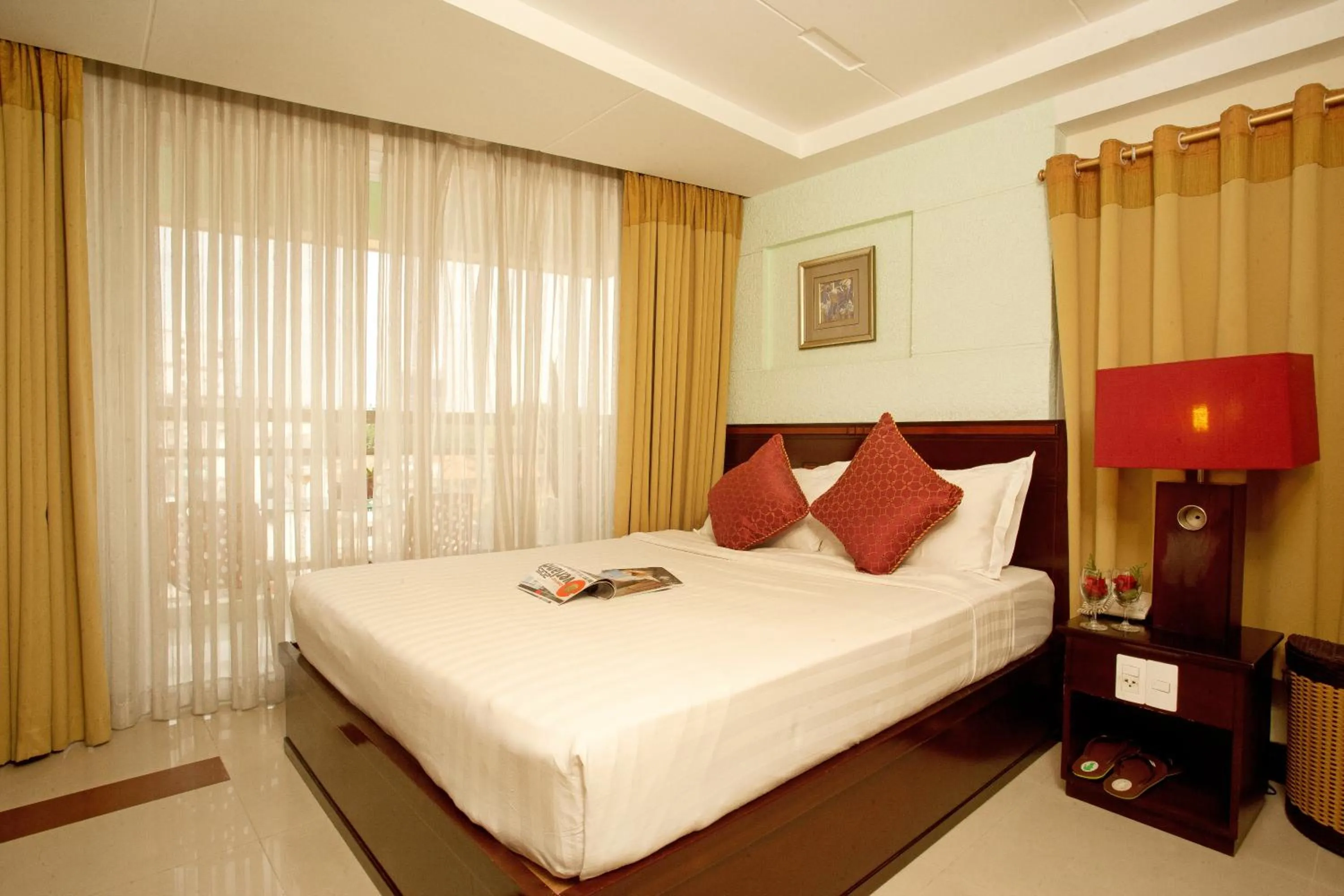 Bed in Lien An Sai Gon Hotel