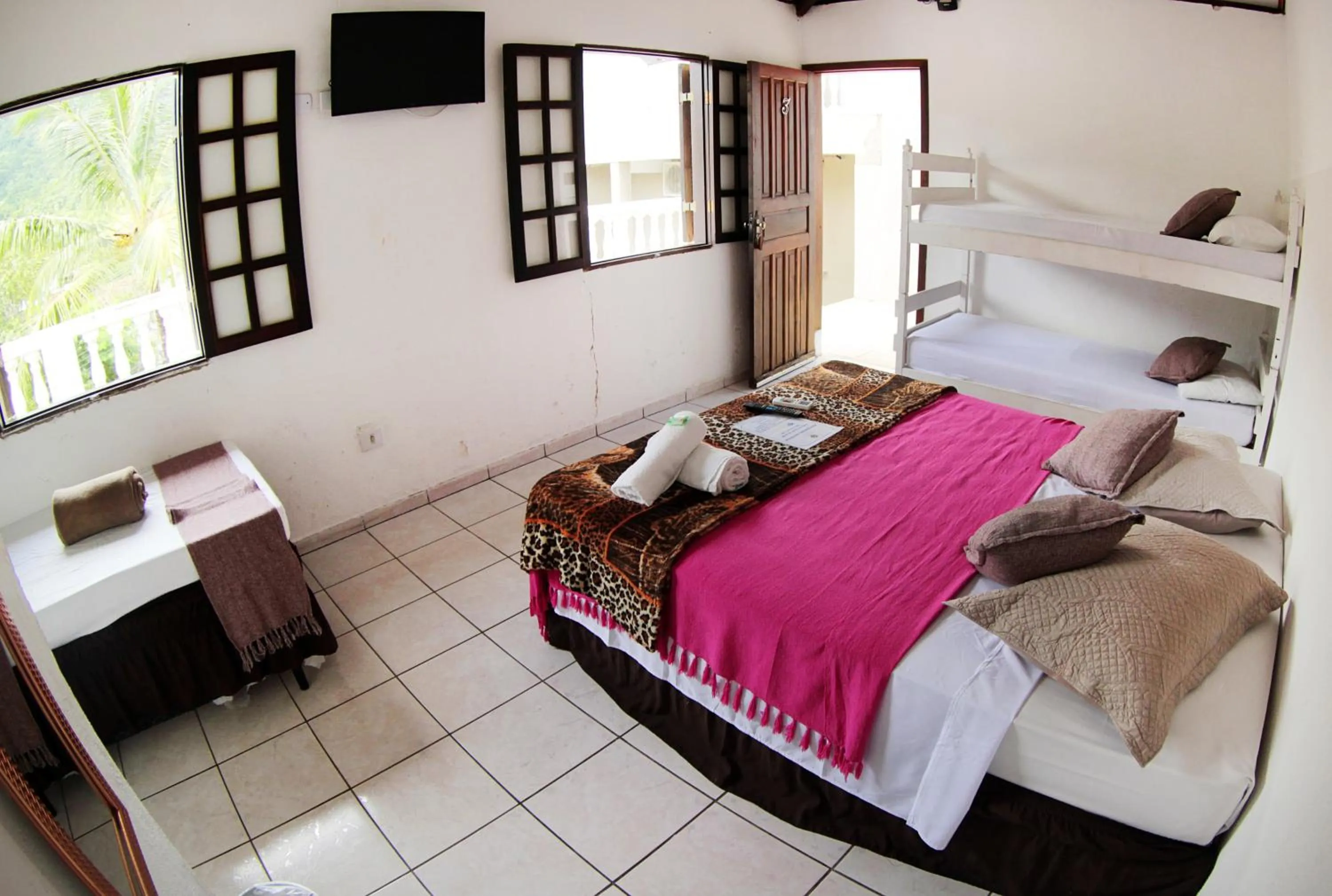 Bed in Pousada Sol e Mar