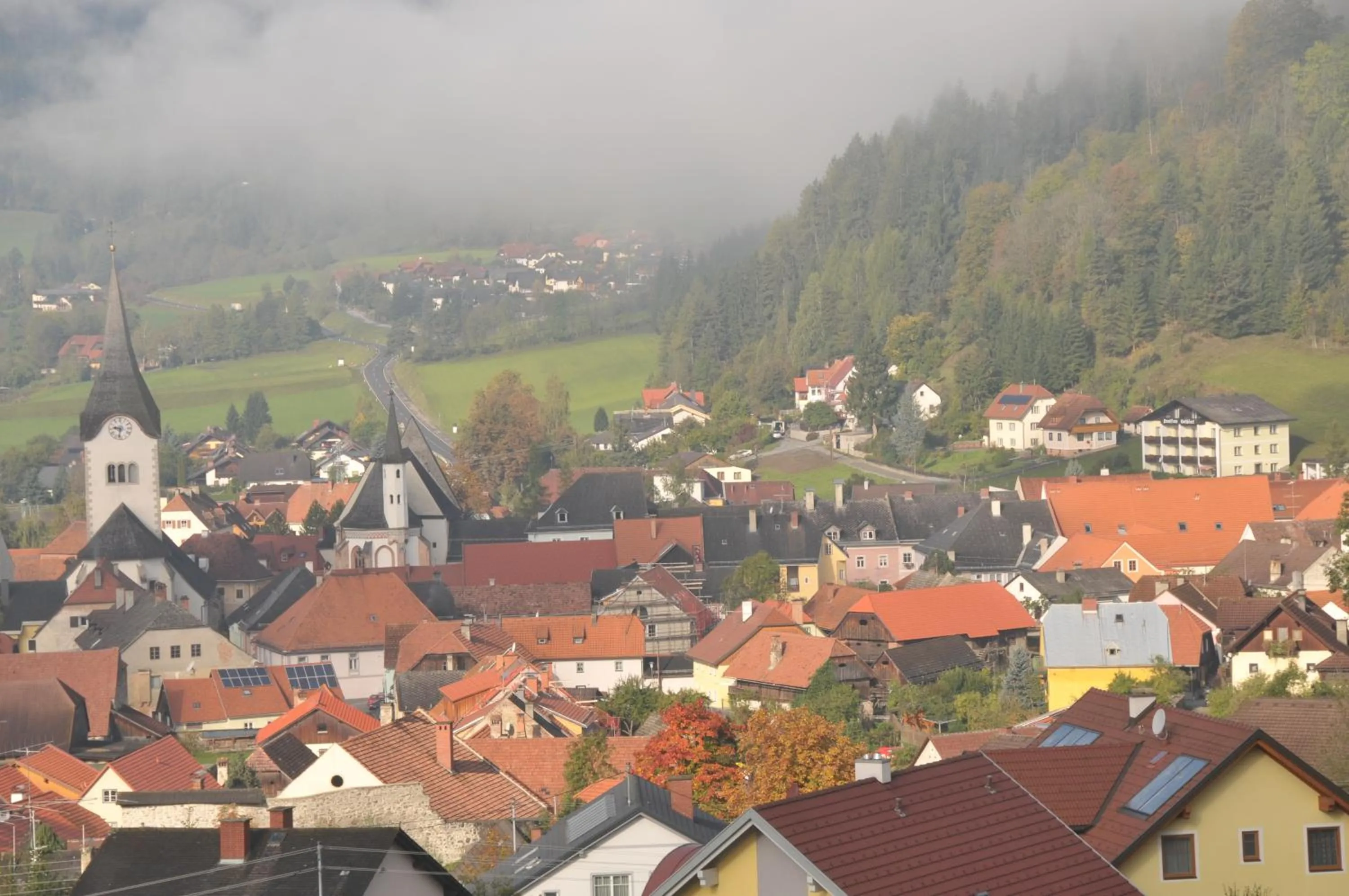 Bird's eye view in Pension Geissler-Reicher
