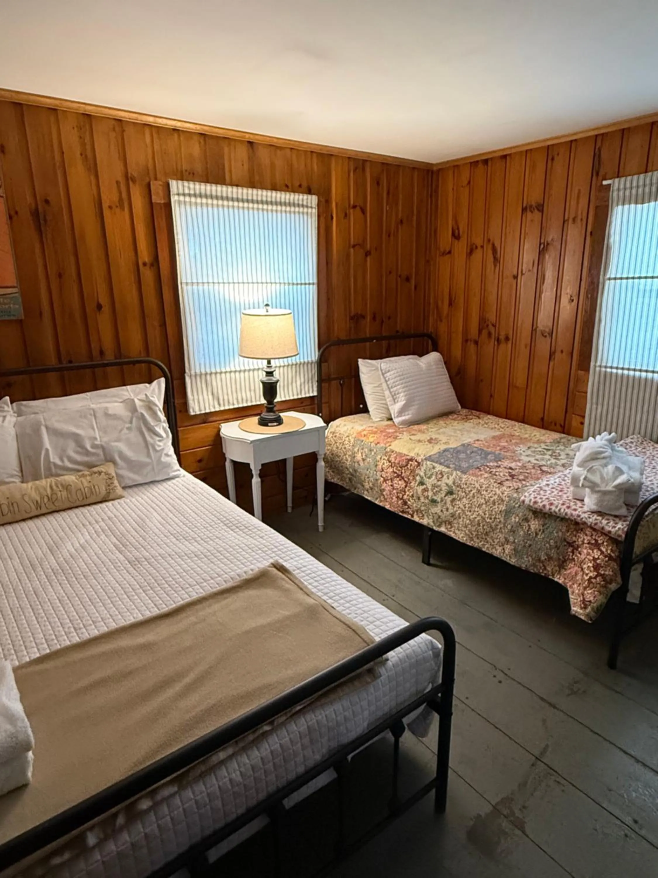 Bed in Cottage Place on Squam Lake