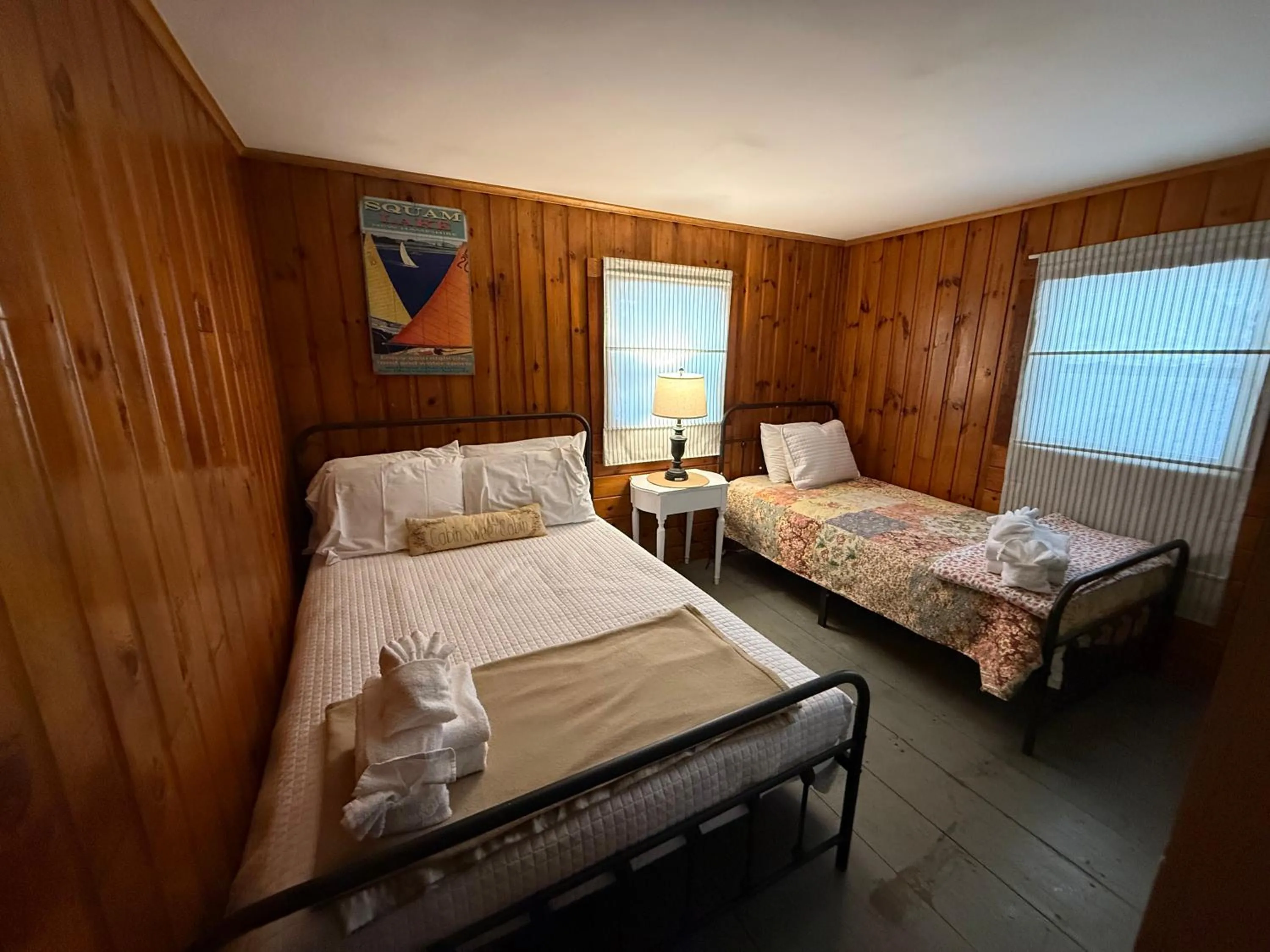 Bed in Cottage Place on Squam Lake