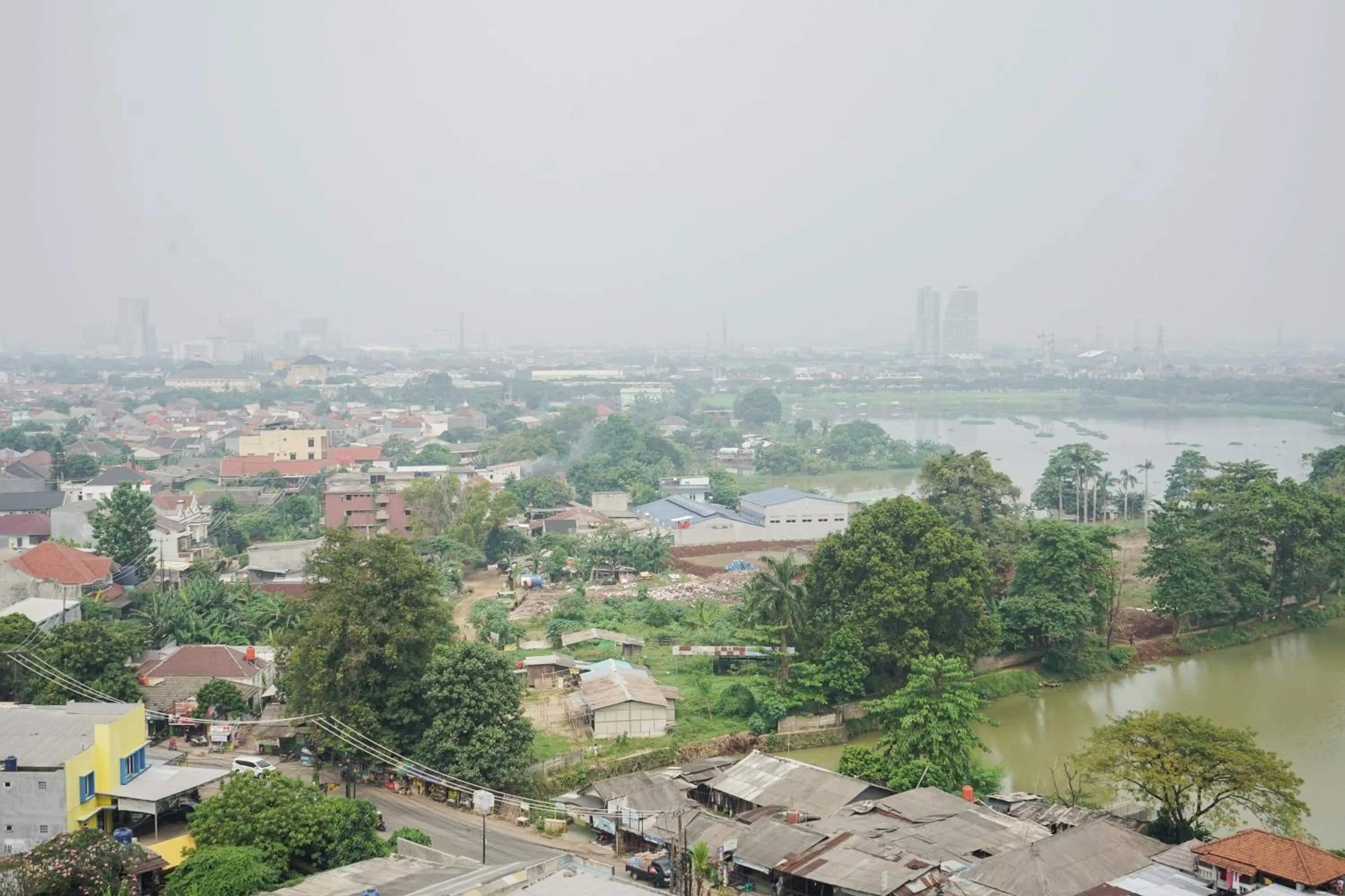 City view in Homey and Comfact Studio at Medina Apartment By Travelio