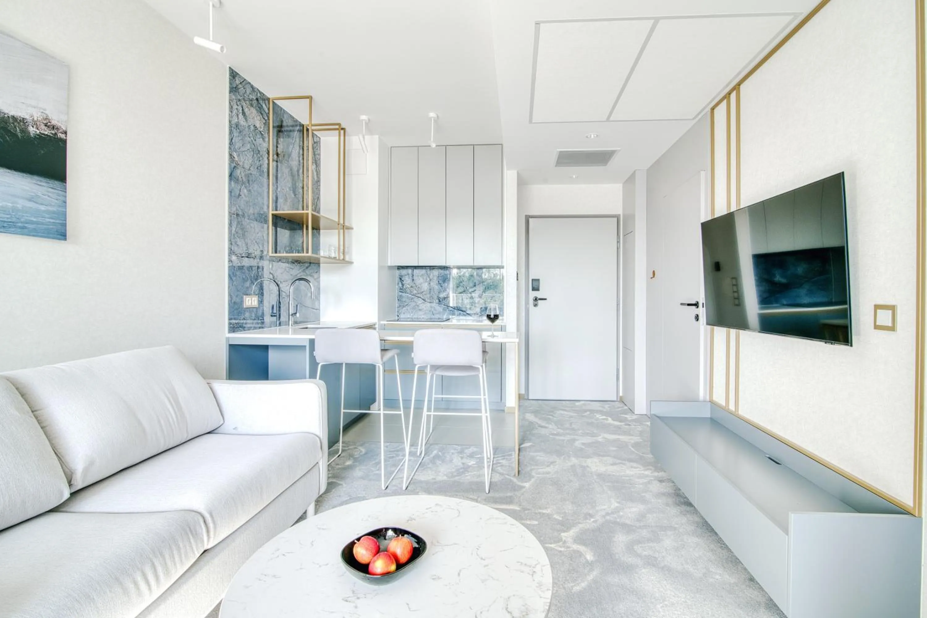 Living room in Apartamenty Premium N11 Mikołajki - Destigo Hotels