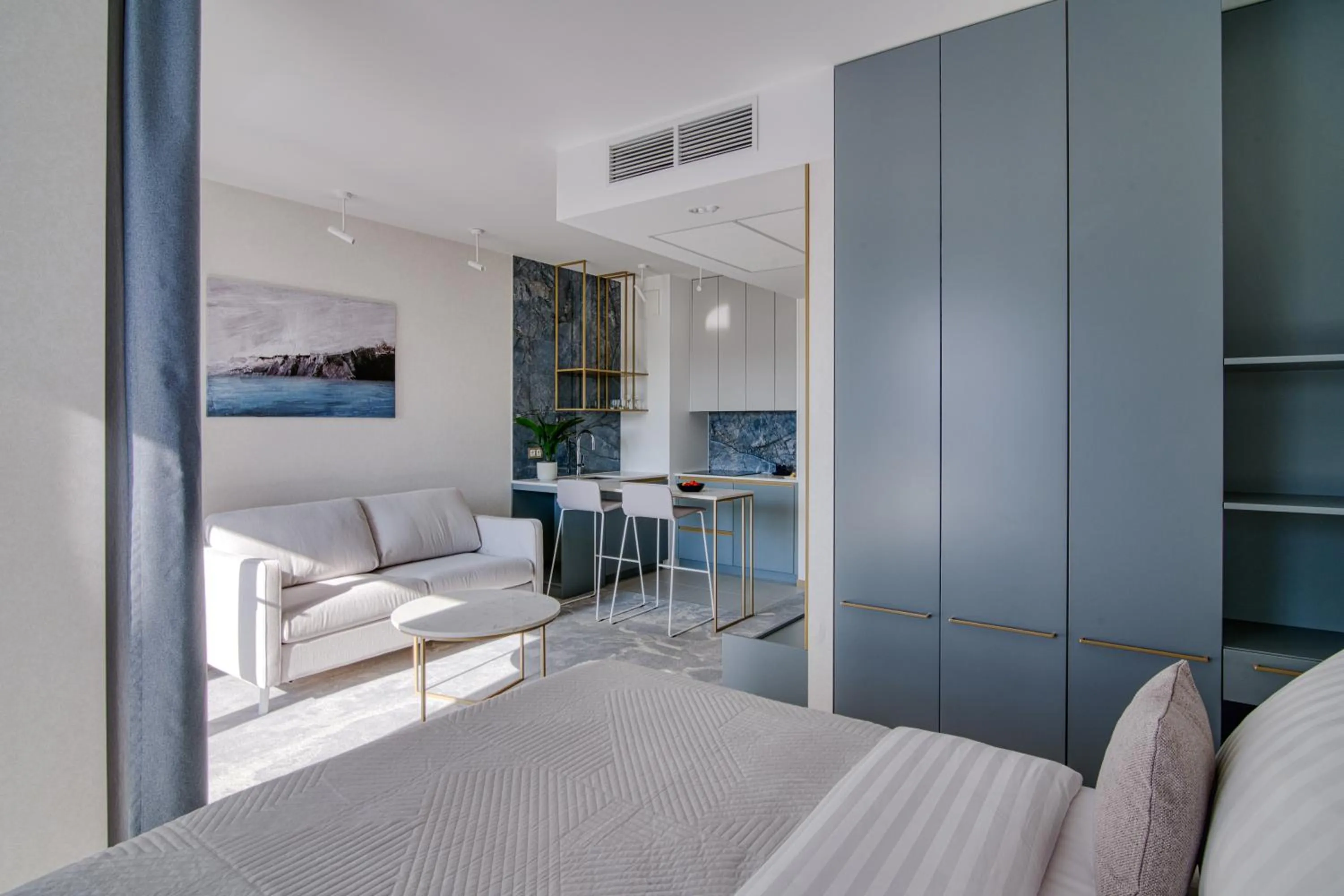 Bed in Apartamenty Premium N11 Mikołajki - Destigo Hotels