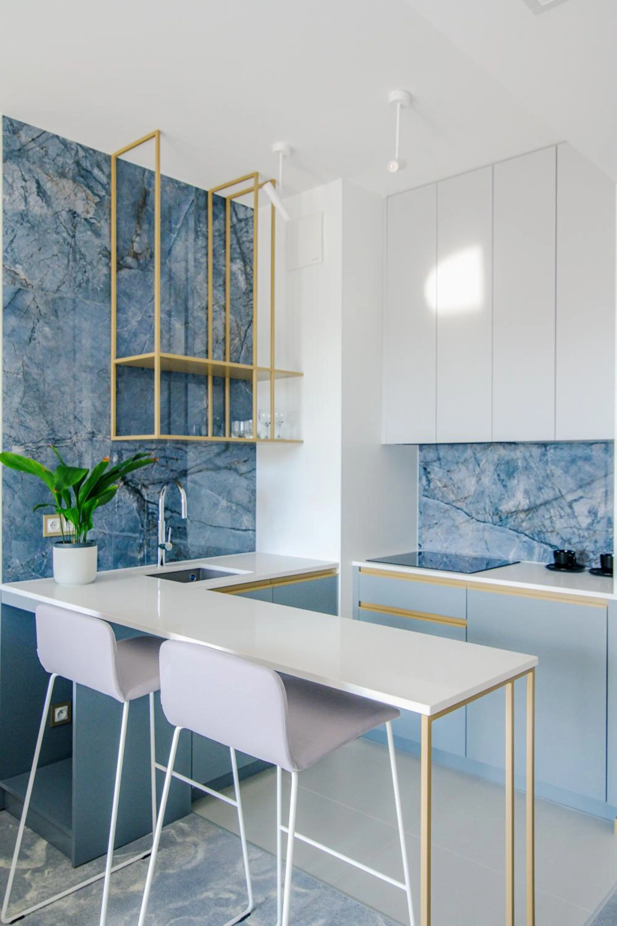 Kitchen or kitchenette in Apartamenty Premium N11 Mikołajki - Destigo Hotels