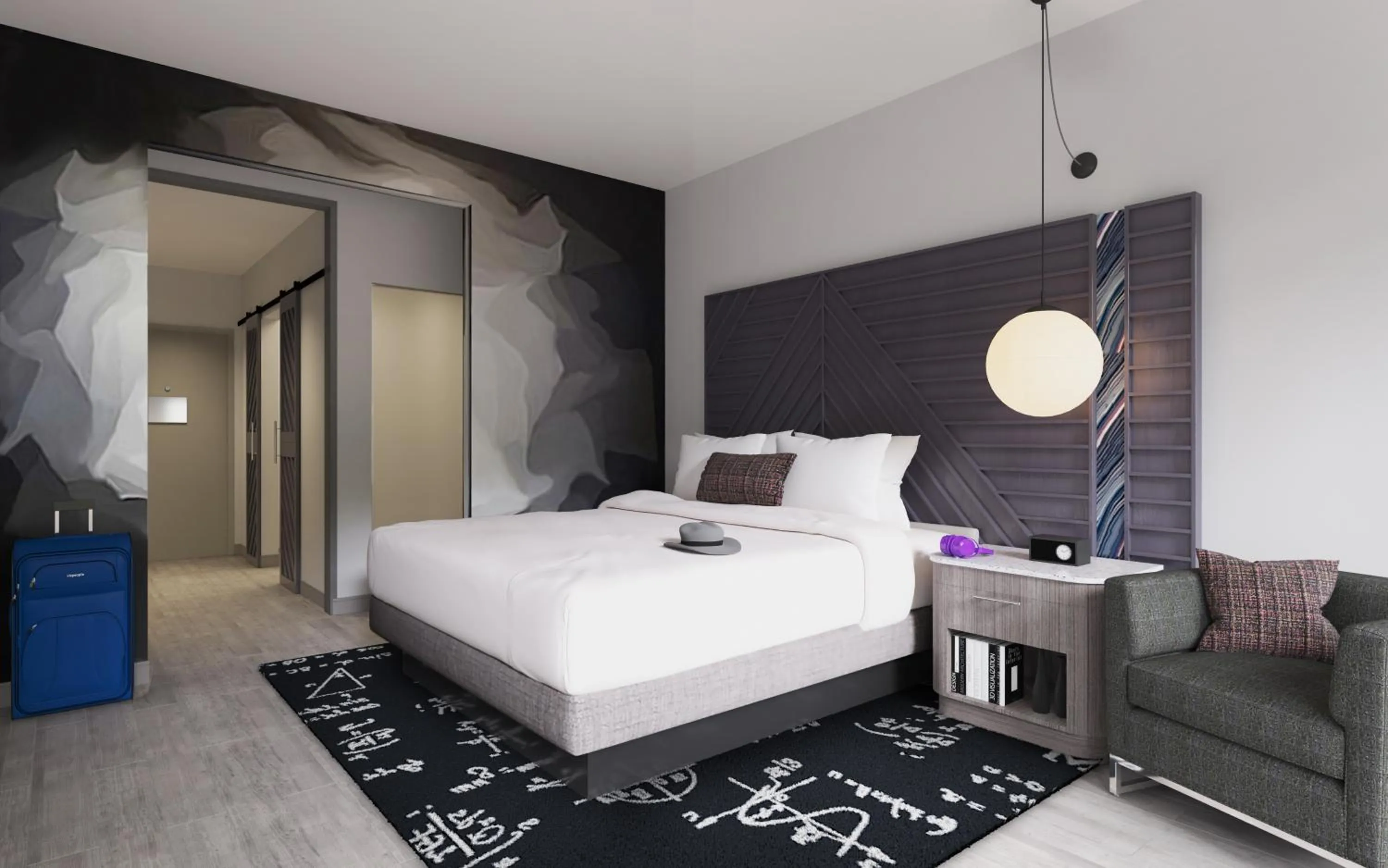 Bed in Hotel Indigo Huntsville - MidCity by IHG